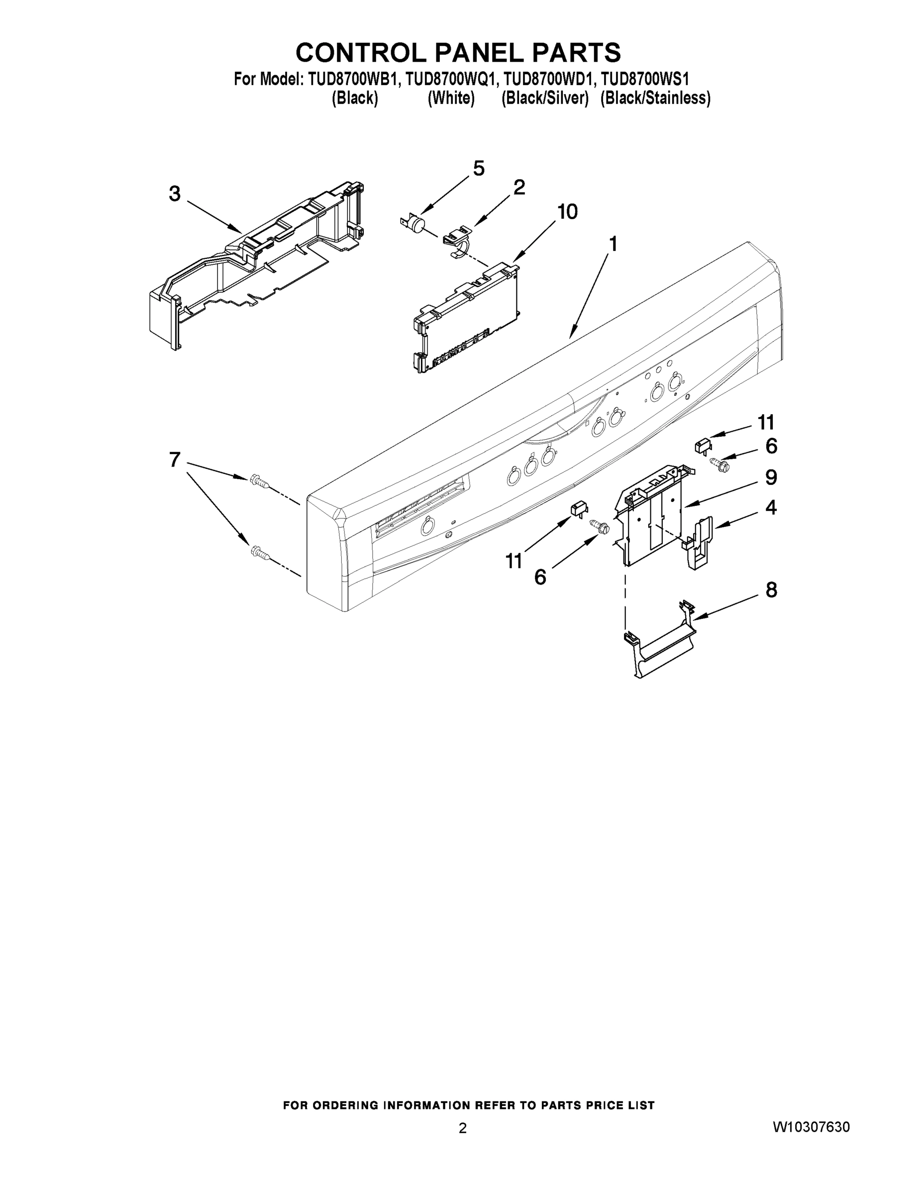 02 - CONTROL PANEL PARTS