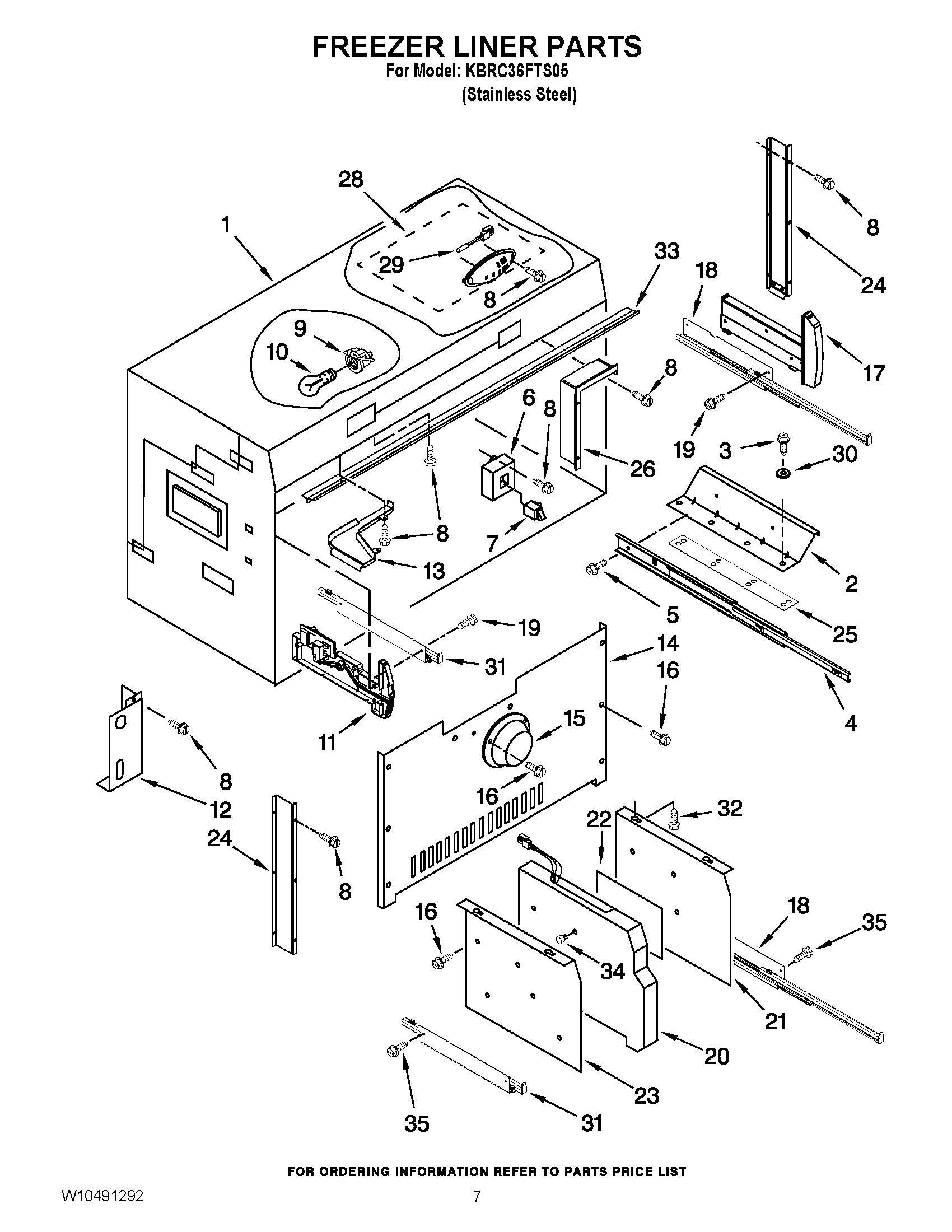 05 - FREEZER LINER PARTS