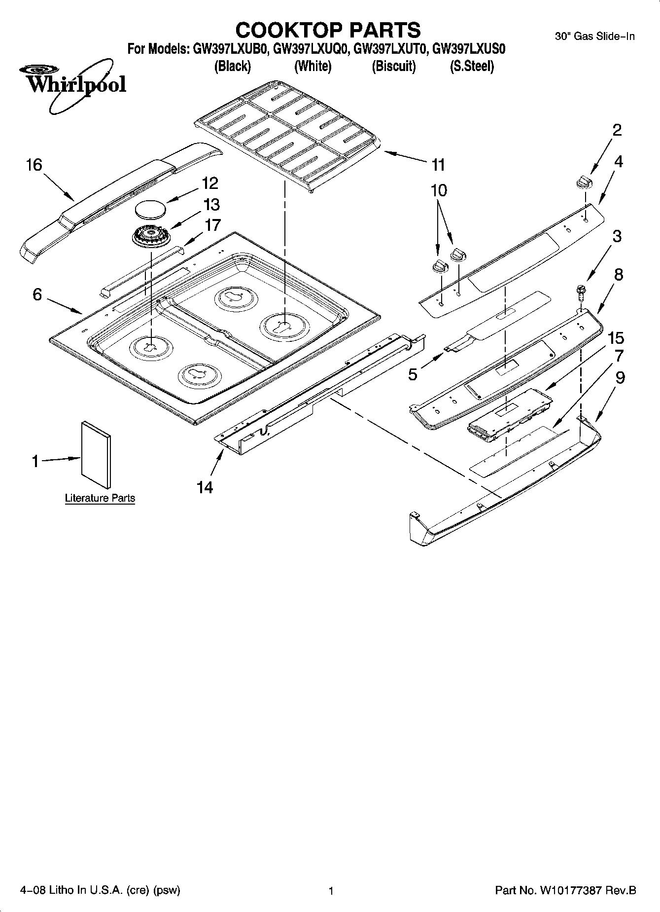 01 - COOKTOP PARTS