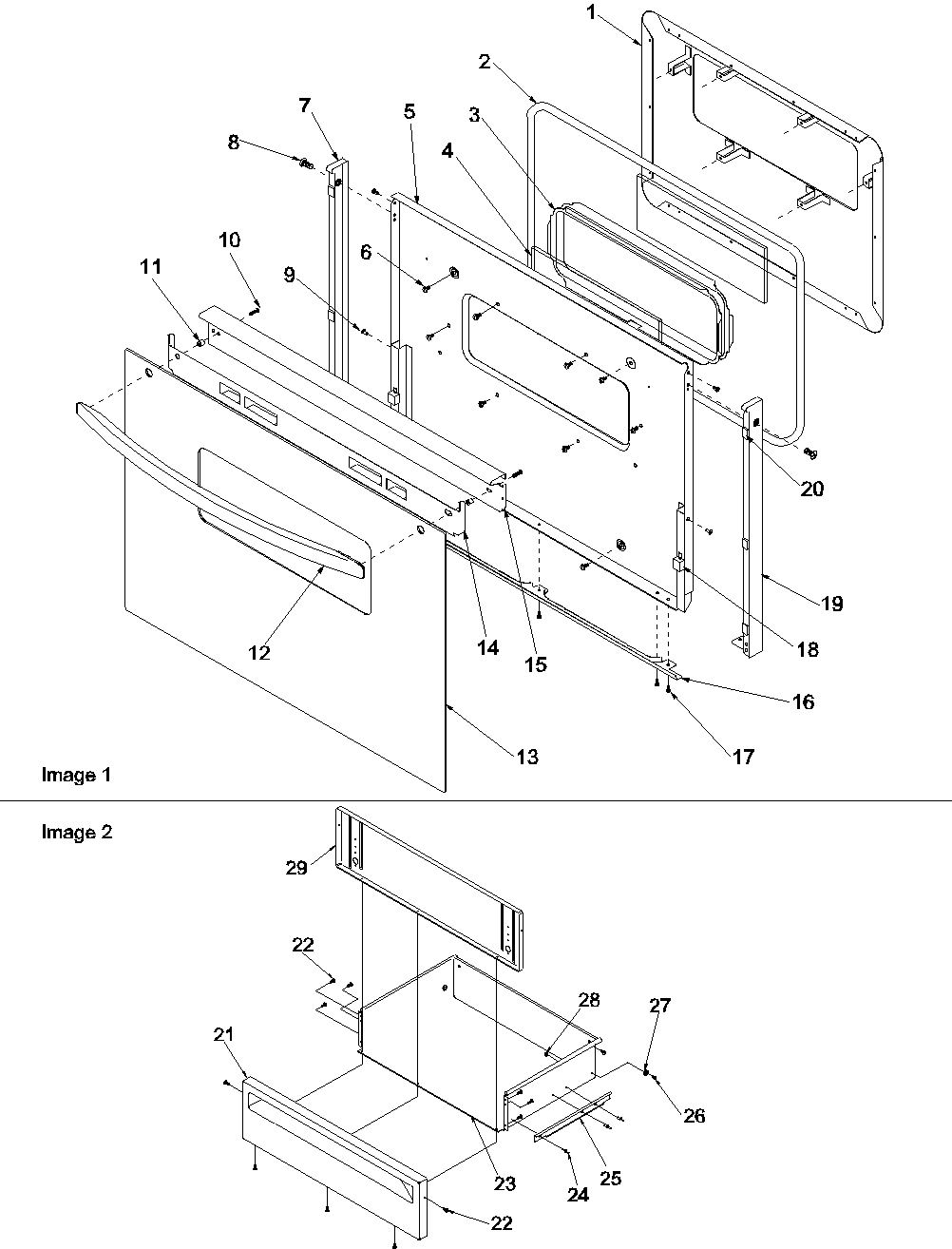 04 - Oven Door and Storage Drawer