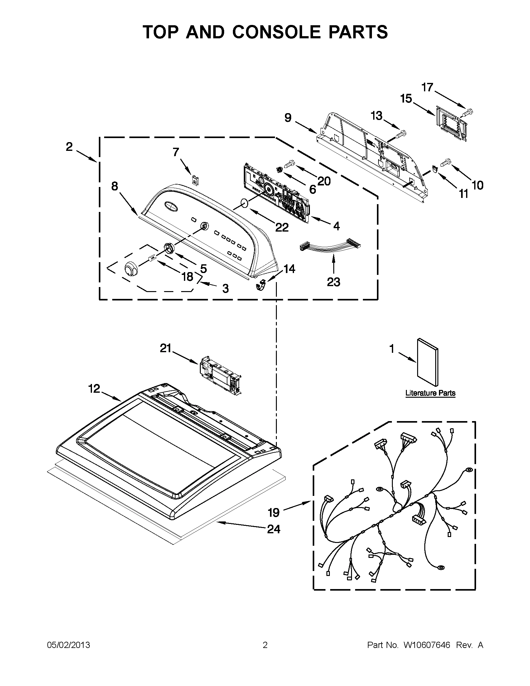01 - TOP AND CONSOLE PARTS