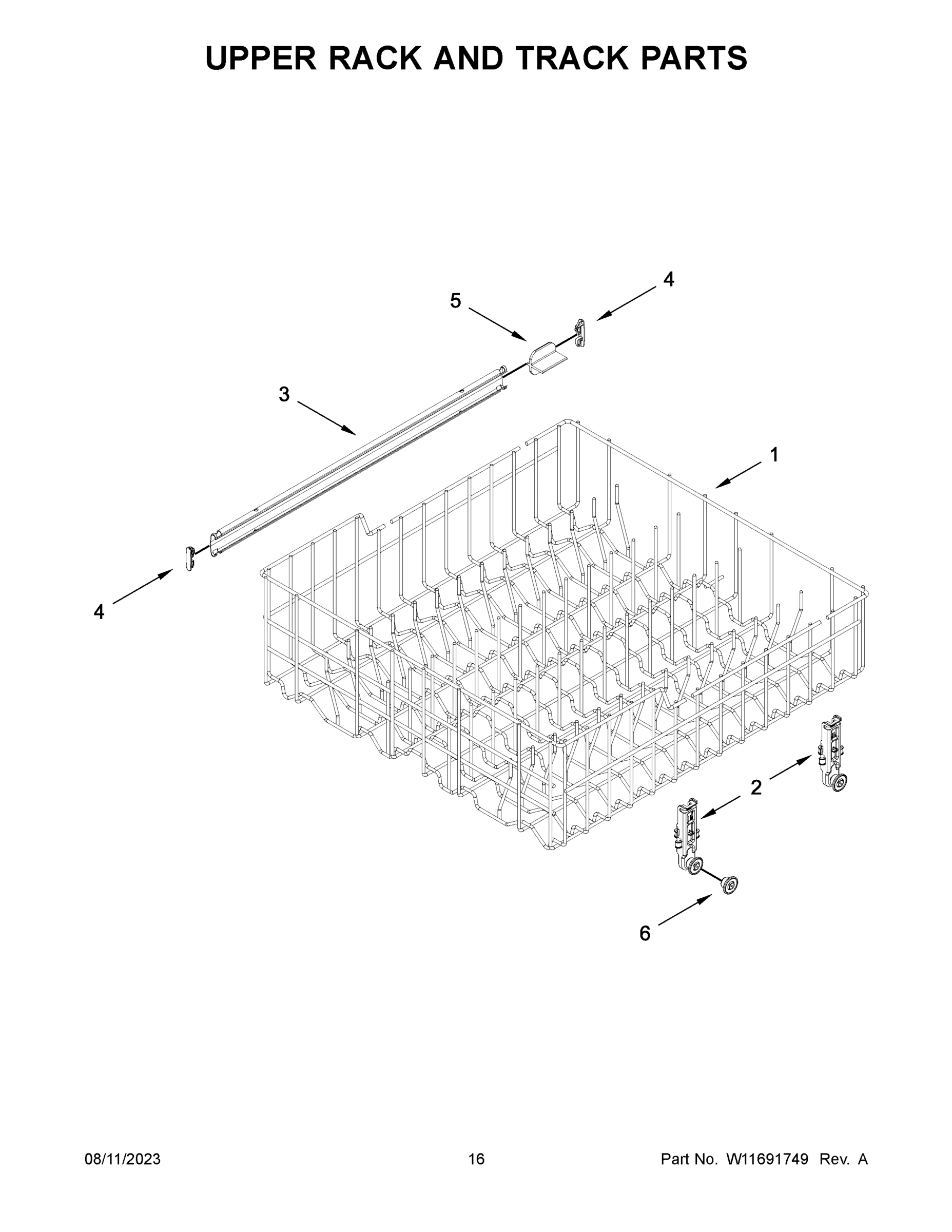 09 - UPPER RACK AND TRACK PARTS