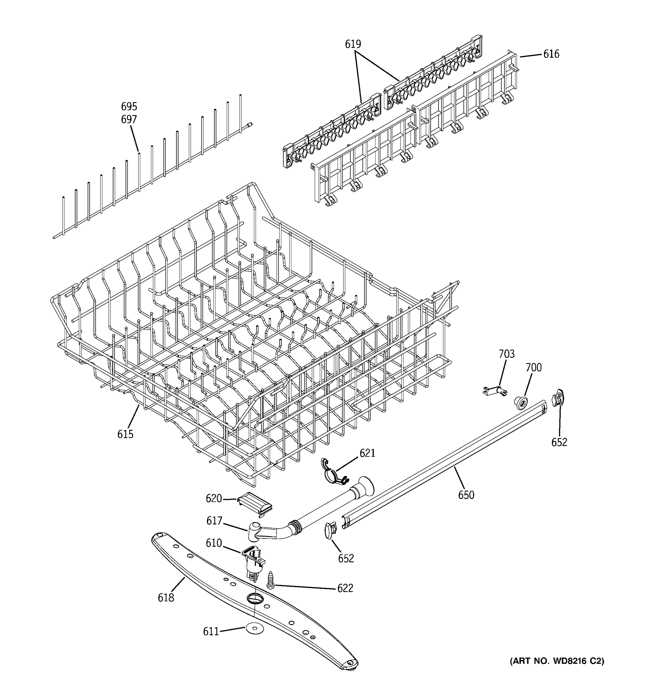 UPPER RACK ASSEMBLY