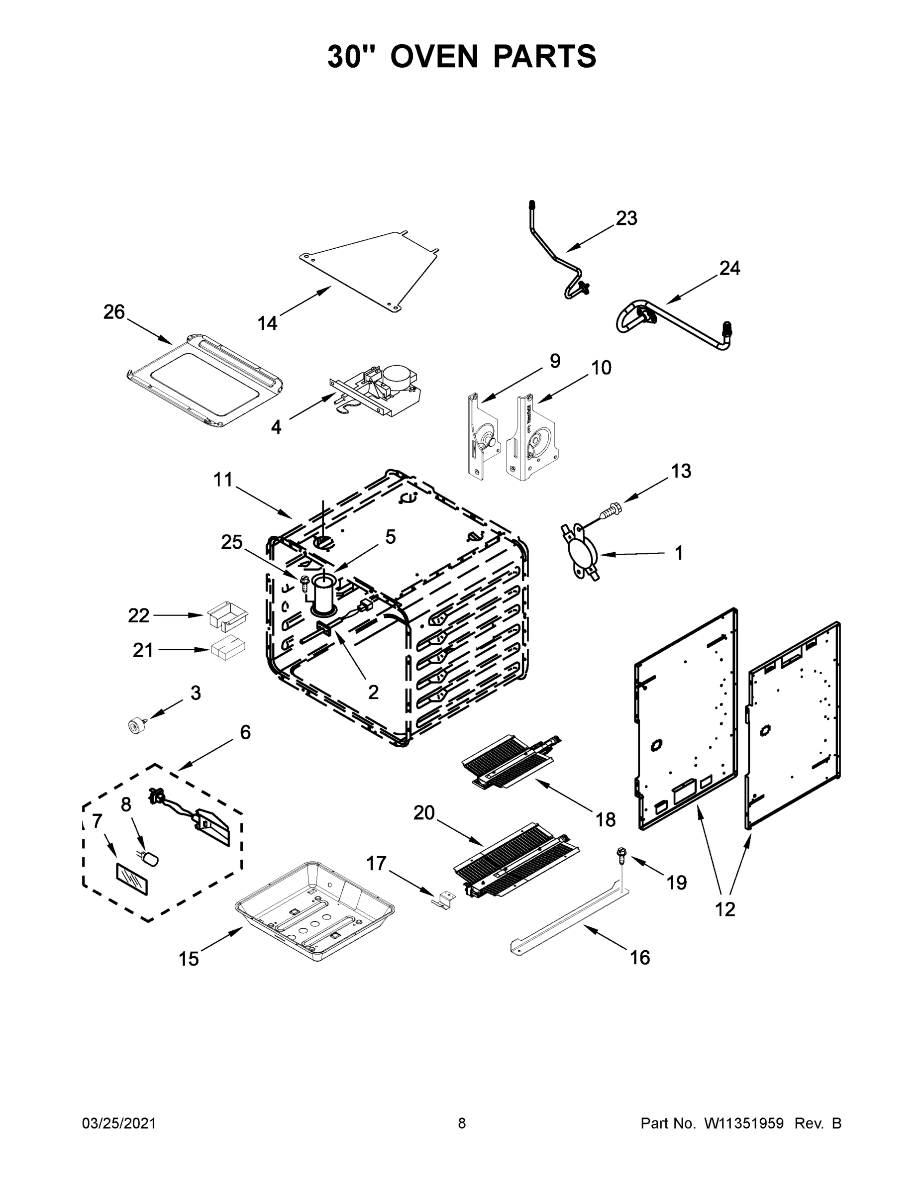 05 - 30" OVEN PARTS