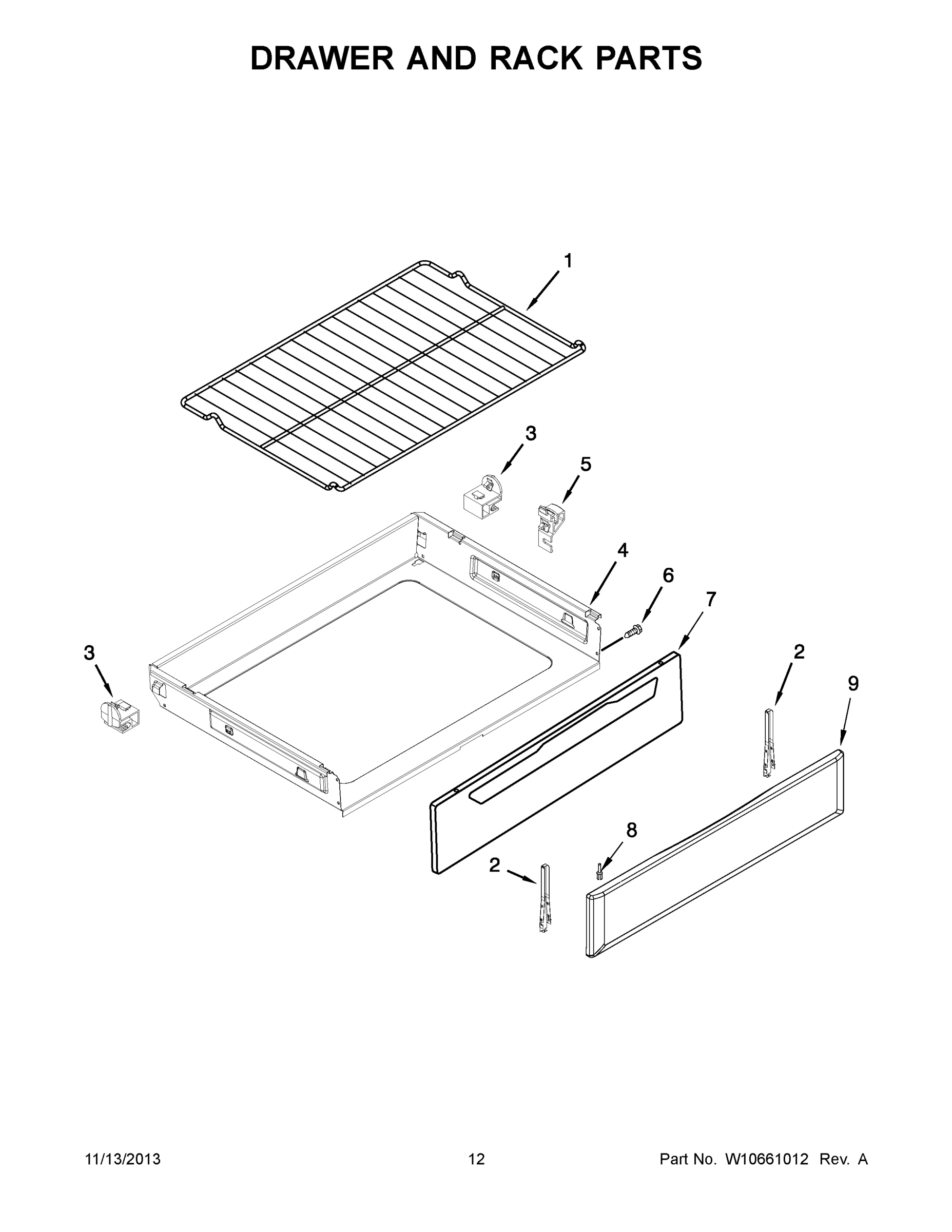 07 - DRAWER AND RACK PARTS