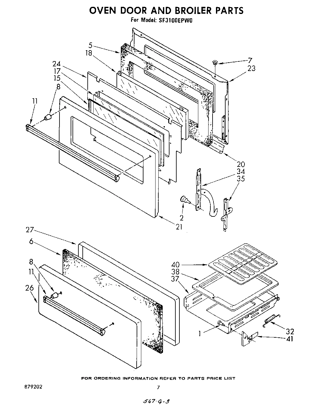 05 - OVEN DOOR AND BROILER