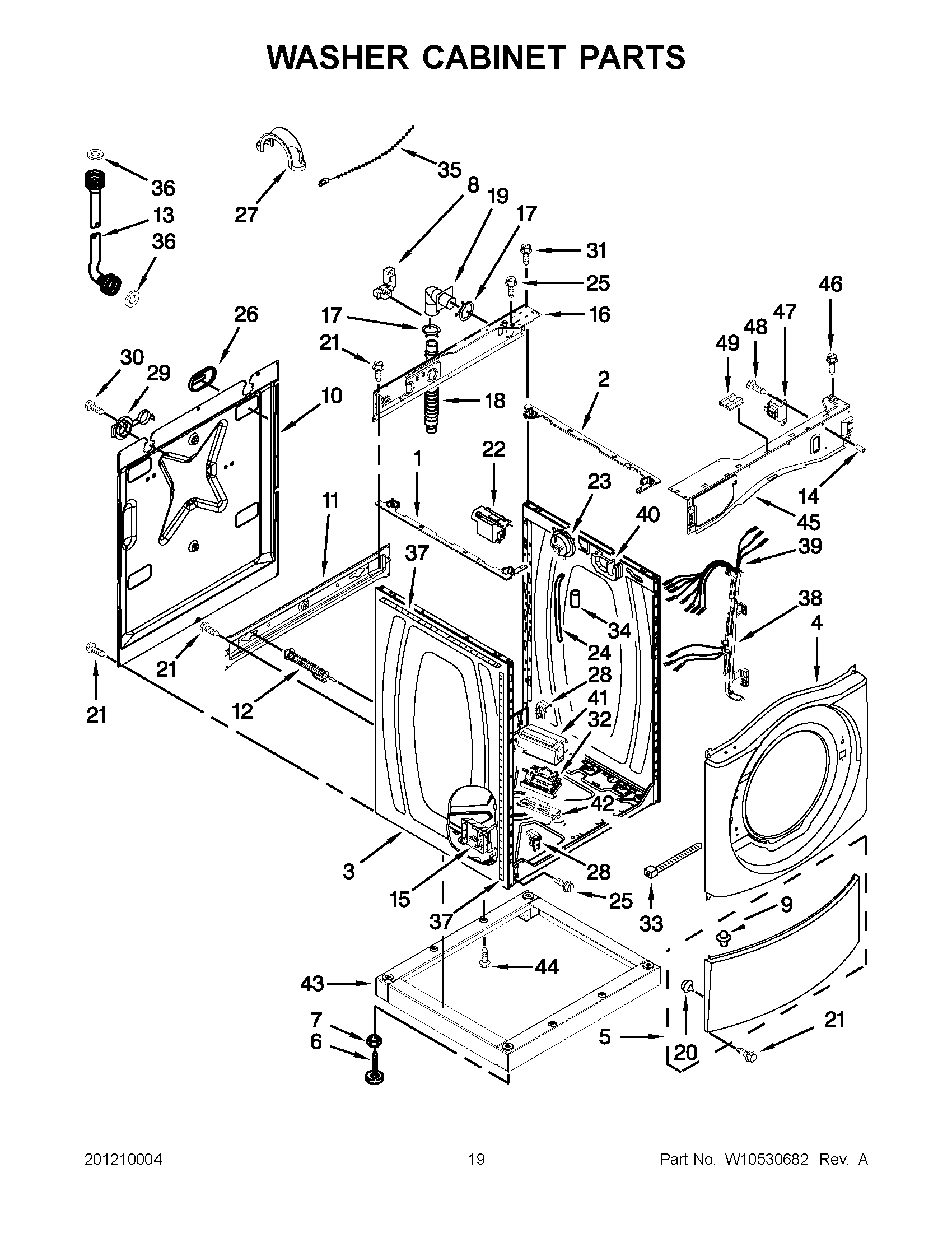 09 - WASHER CABINET PARTS