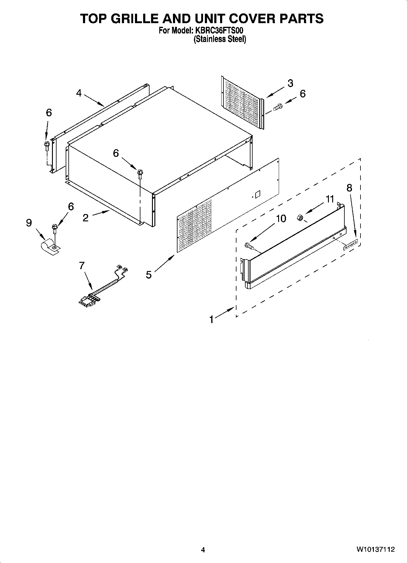 03 - TOP GRILLE AND UNIT COVER PARTS