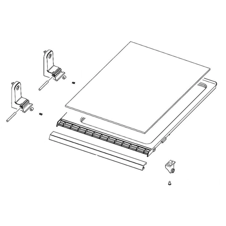DA97-16209B Samsung Refrigerator Shelf Folder