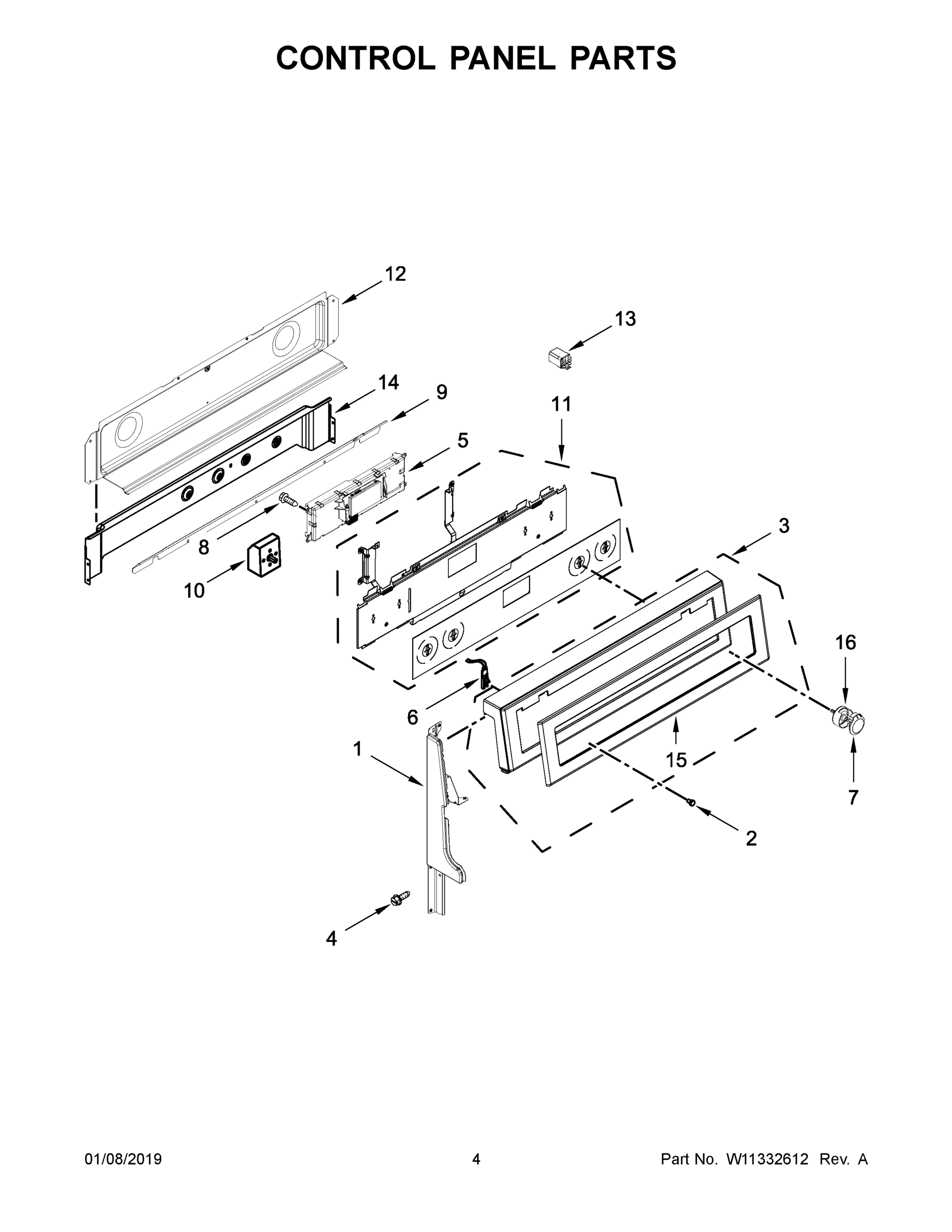 03 - CONTROL PANEL PARTS