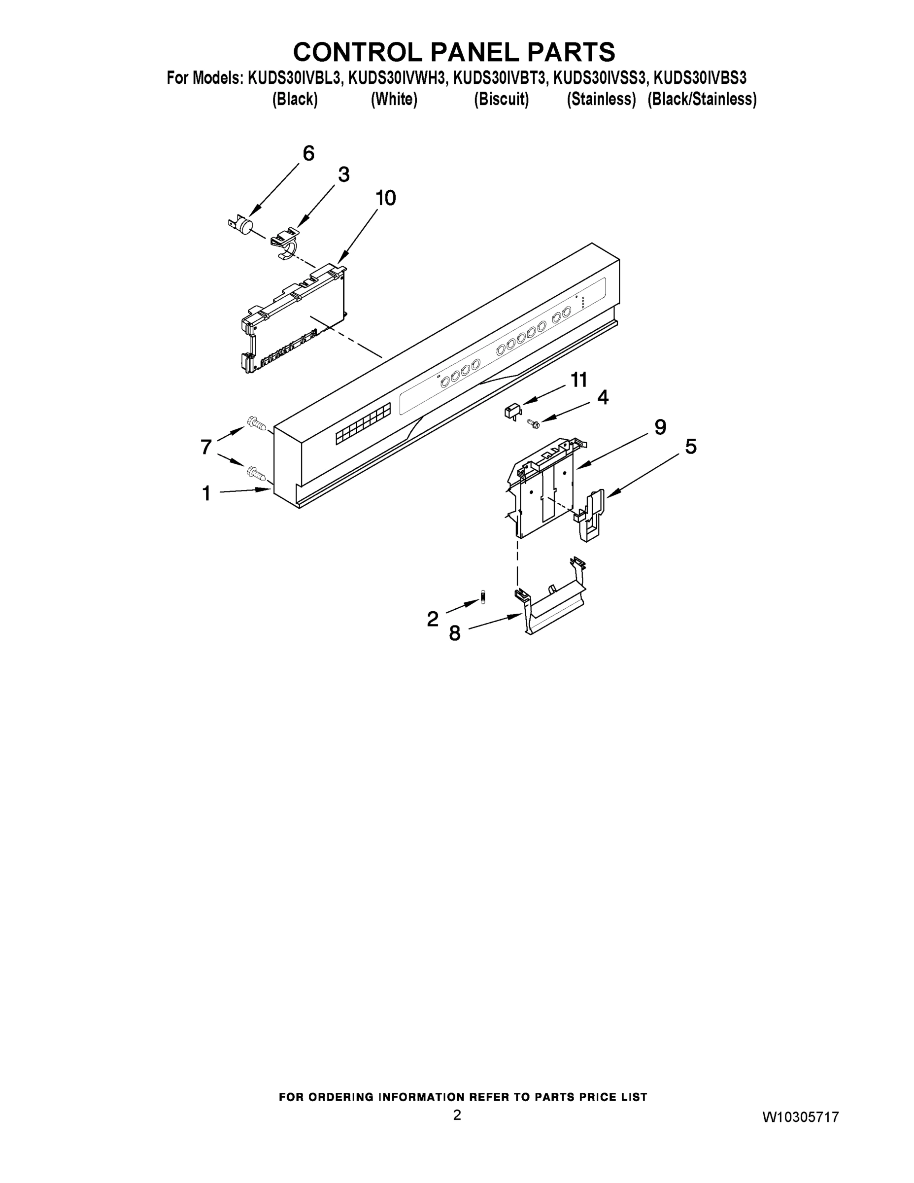 02 - CONTROL PANEL PARTS