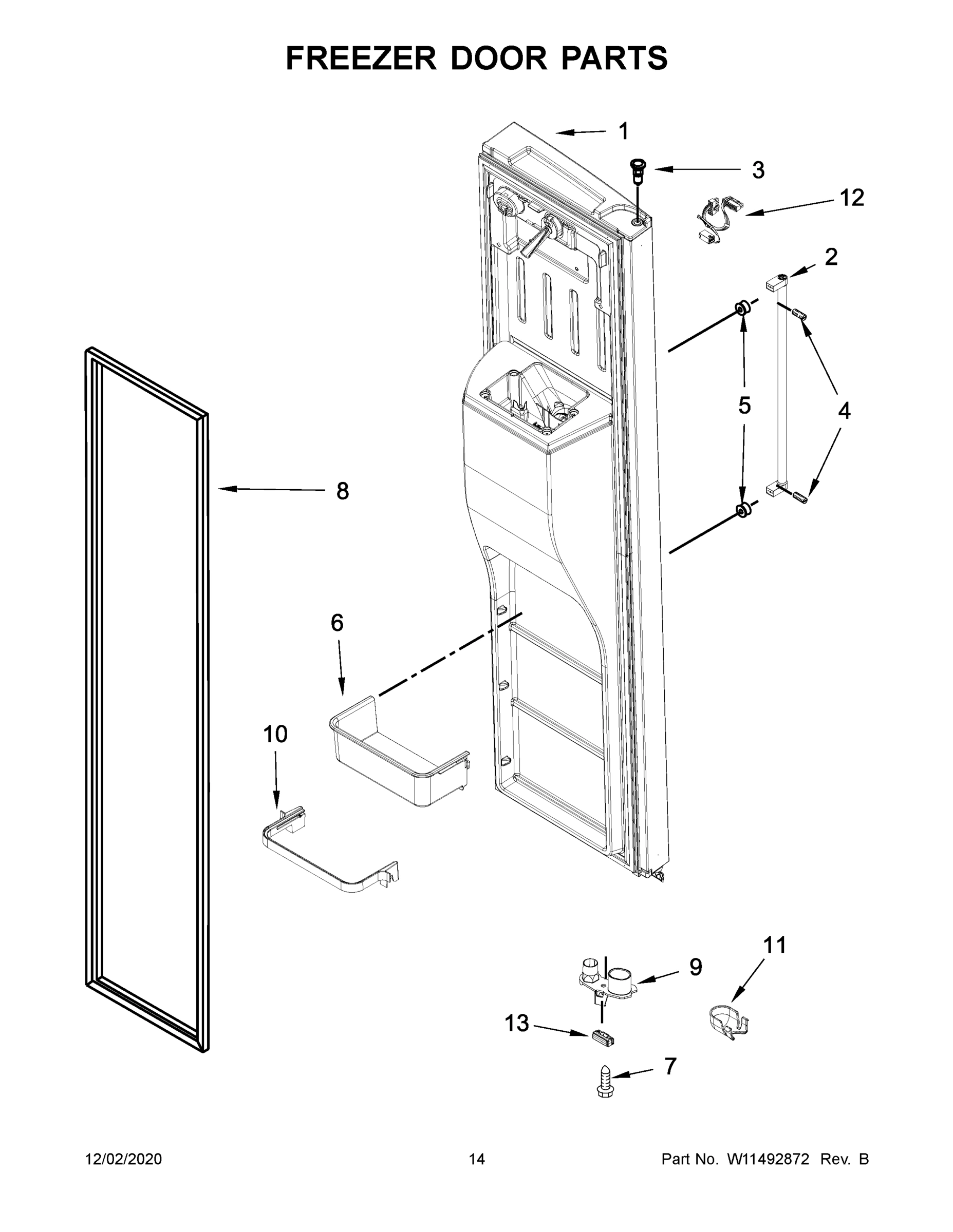 08 - FREEZER DOOR PARTS