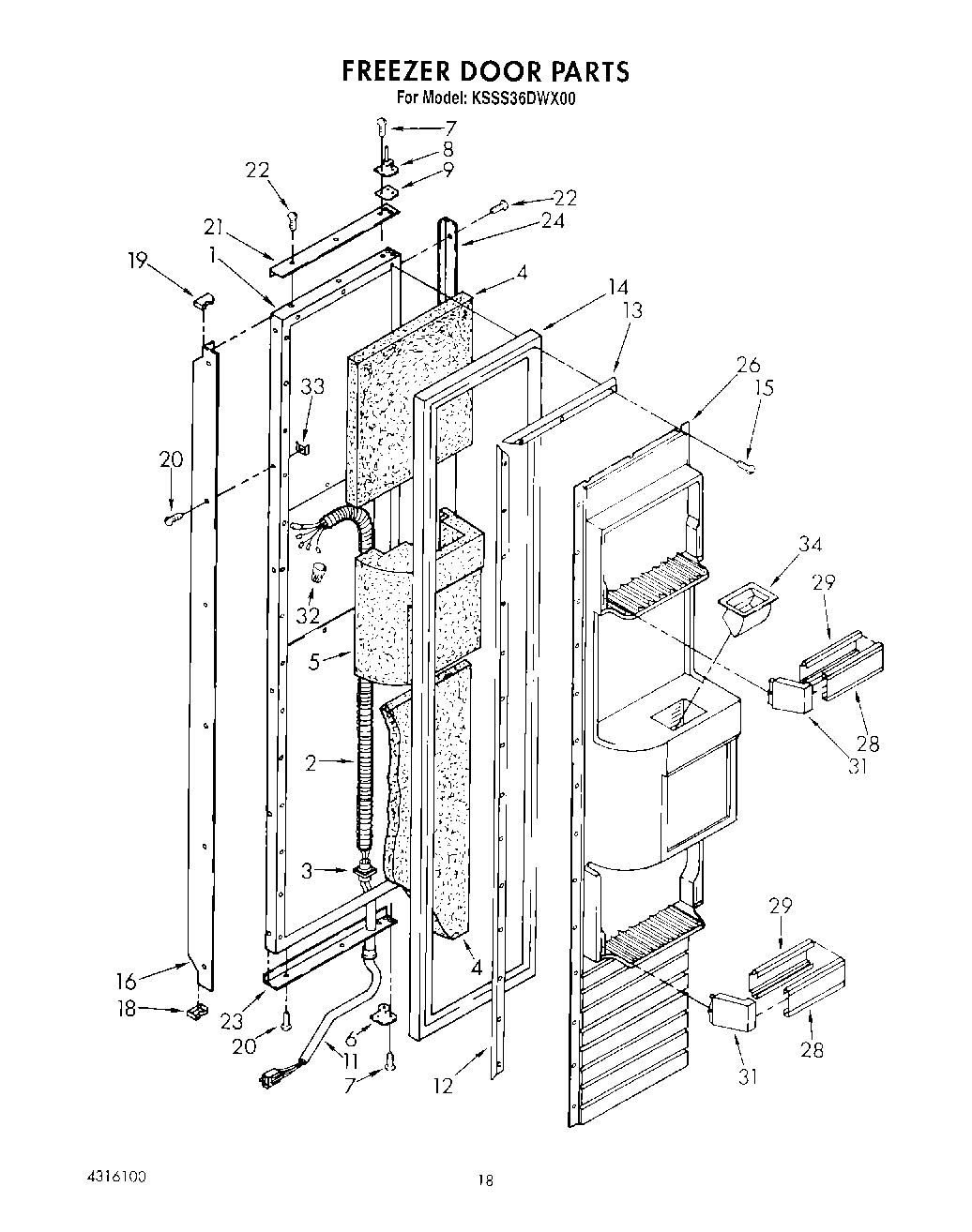 11 - FREEZER DOOR