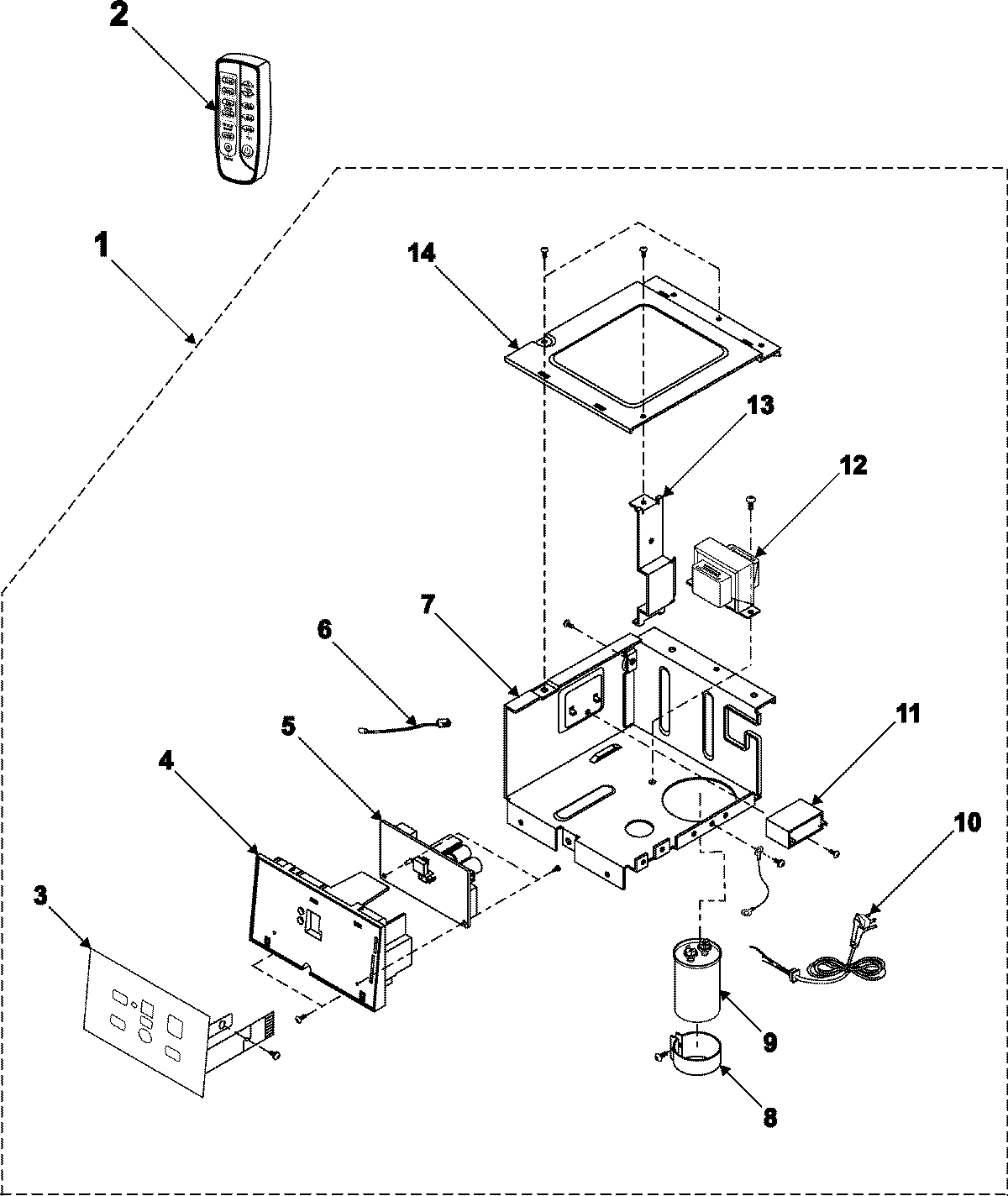 02 - CONTROL ASSEMBLY-AW0693L AW0893L AW0893P