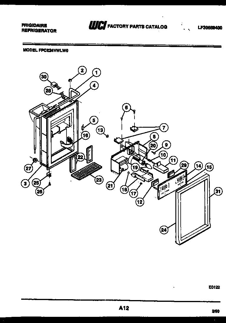 07 - ICE DOOR, DISPENSER AND WATER TANKS