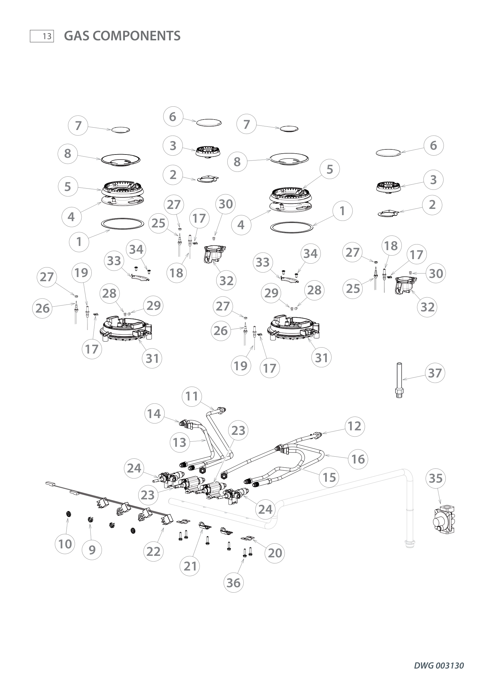 GAS COMPONENTS