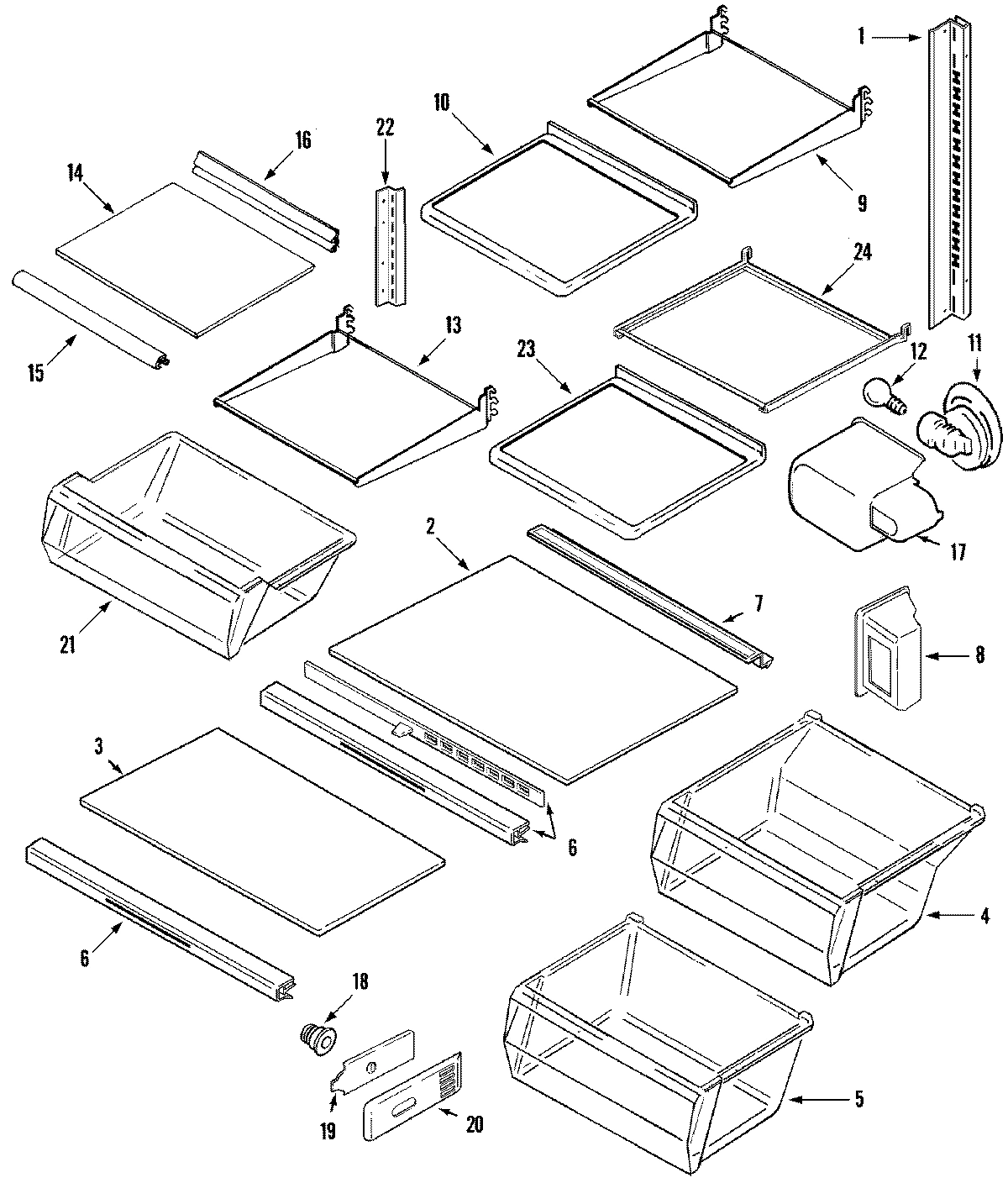 11 - SHELVES & ACCESSORIES