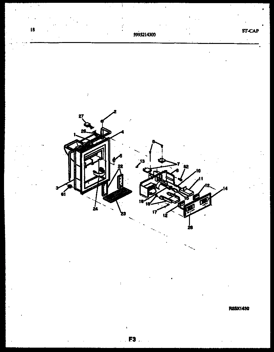10 - ICE DOOR, DISPENSER AND WATER TANK