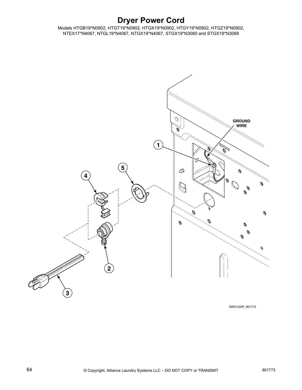 Dryer Power Cord
