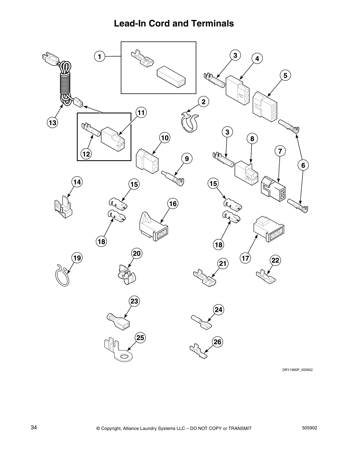 Lead-In Cord and Terminals