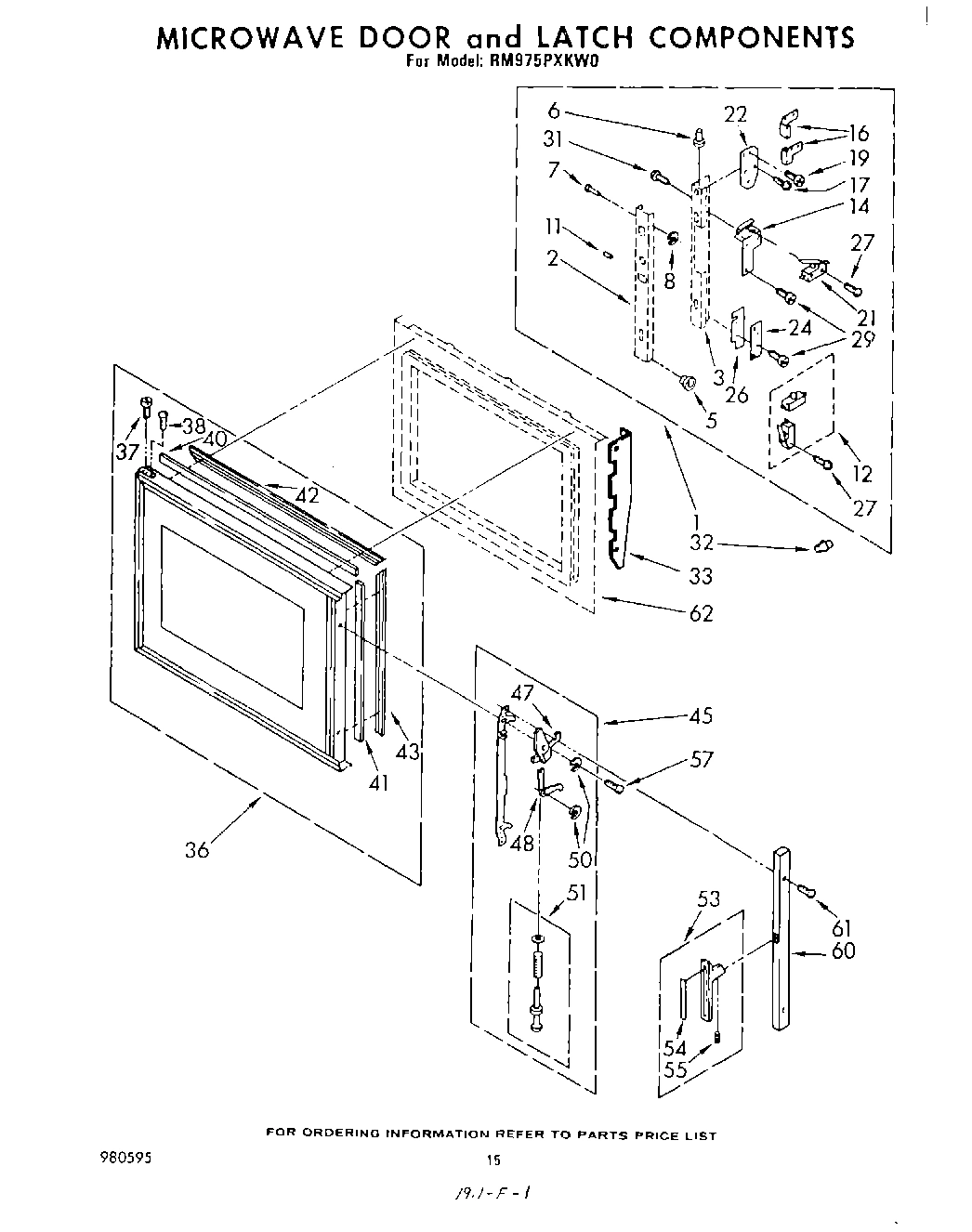 09 - MICROWAVE DOOR AND LATCH