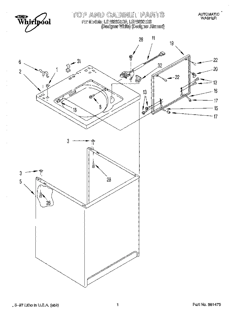 01 - TOP AND CABINET