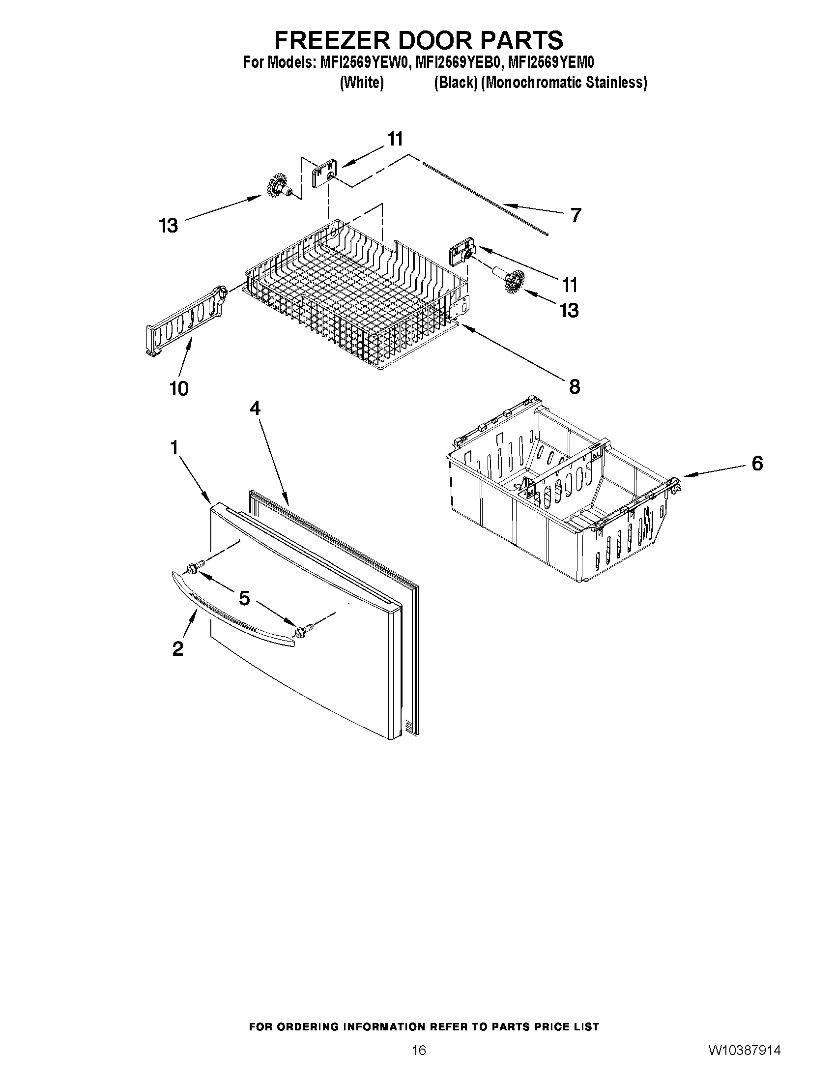 09 - FREEZER DOOR PARTS