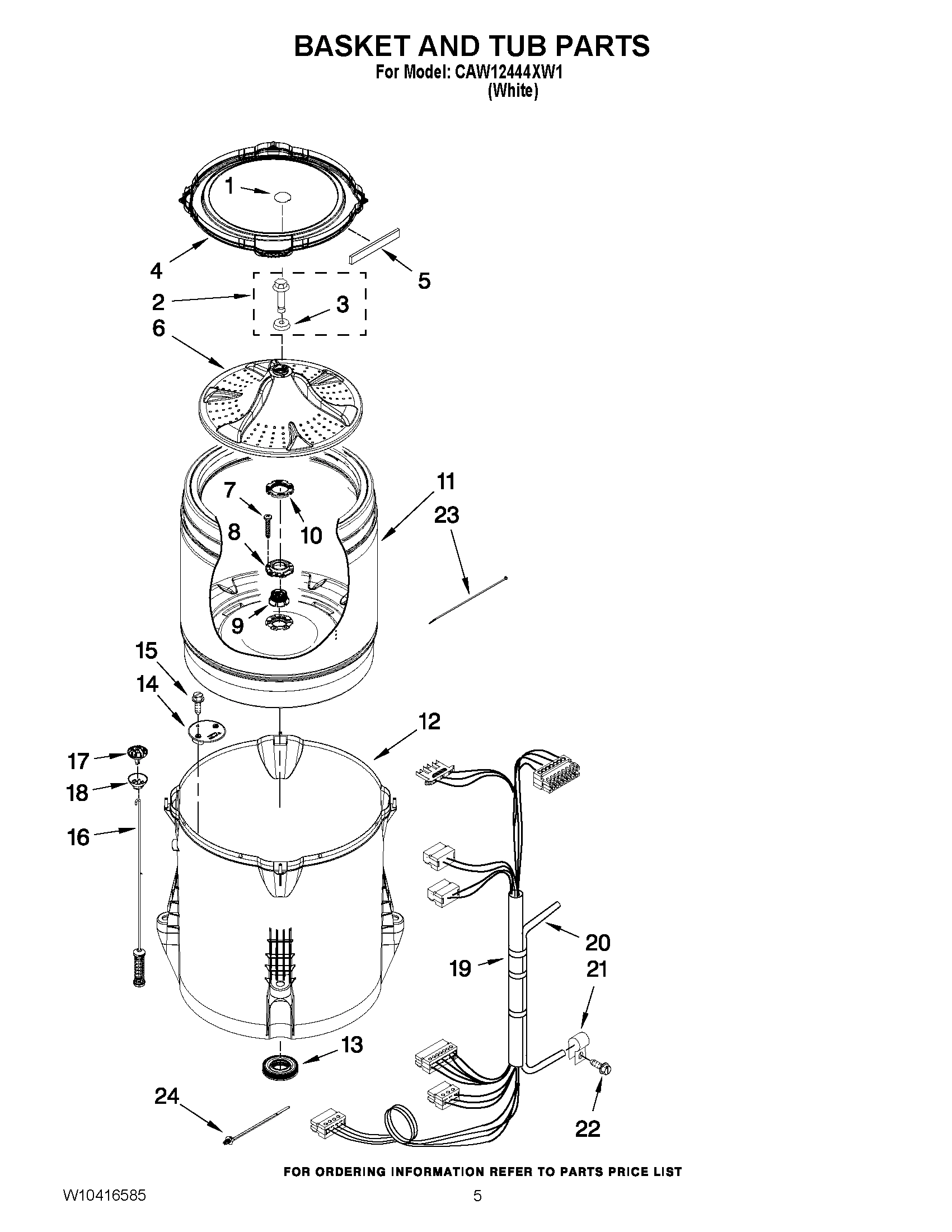 03 - BASKET AND TUB PARTS