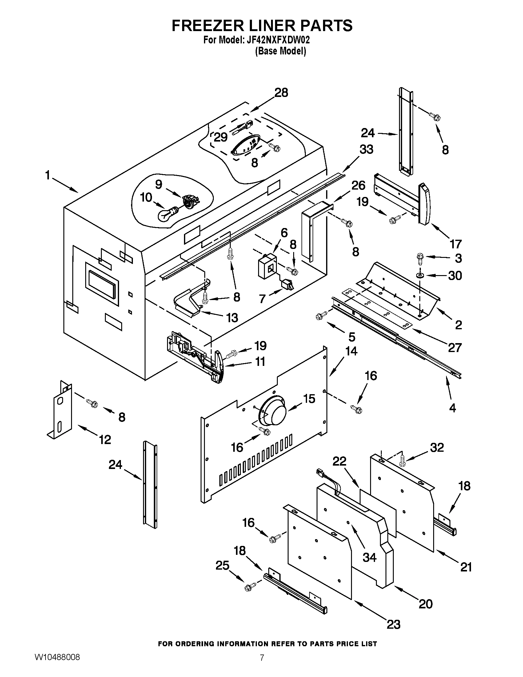 05 - FREEZER LINER PARTS
