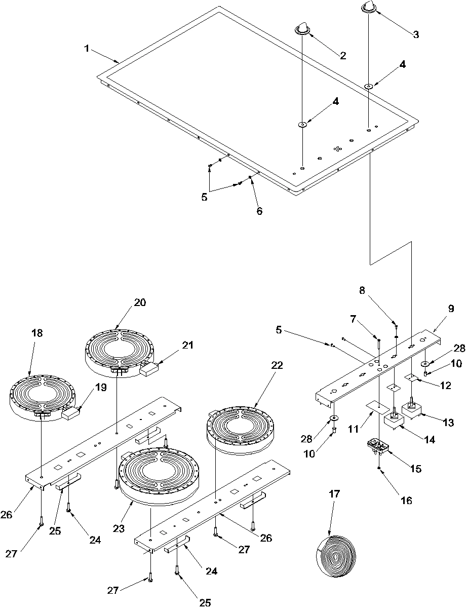 01 - COOKTOP ASSEMBLY