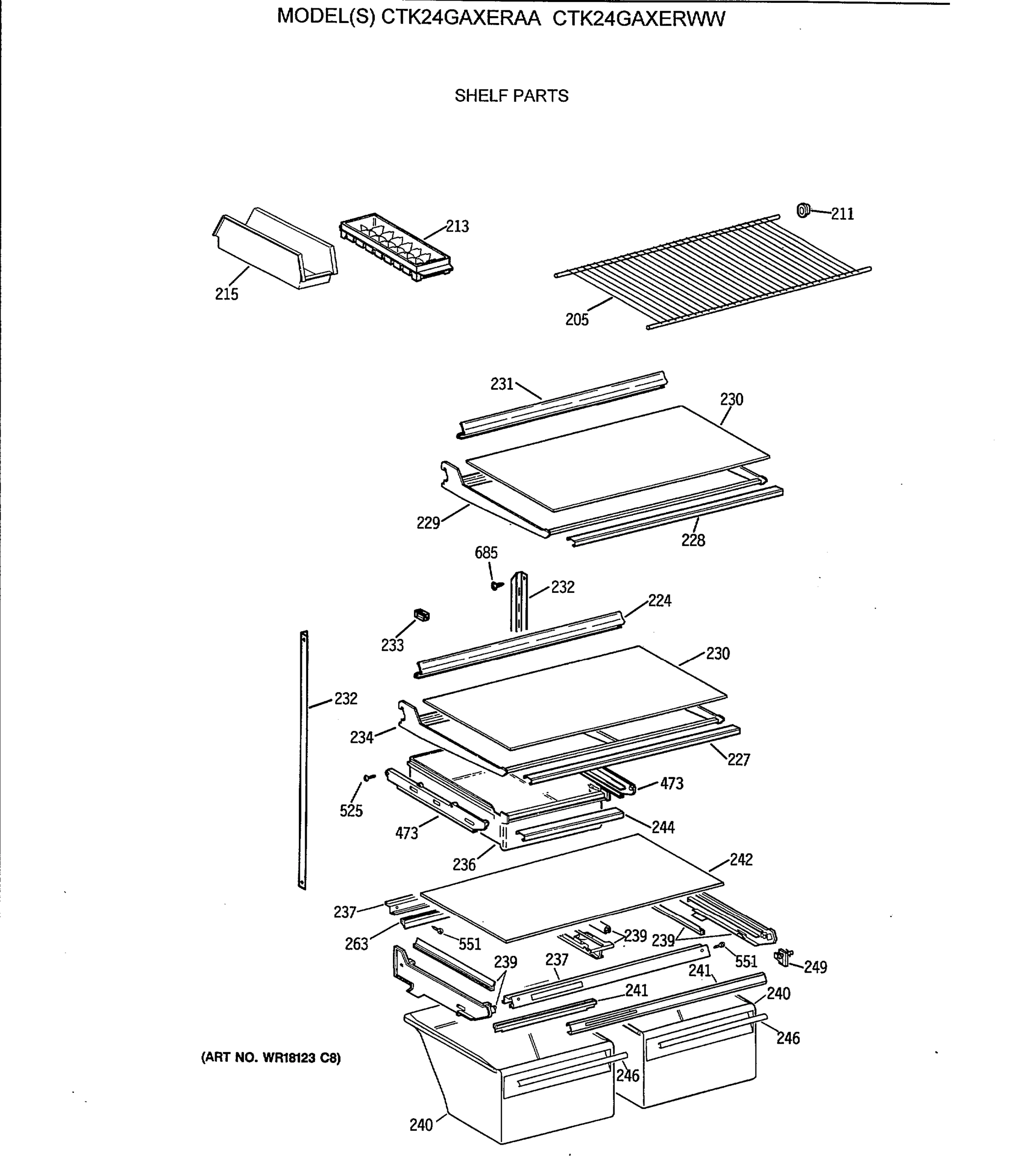 SHELF PARTS