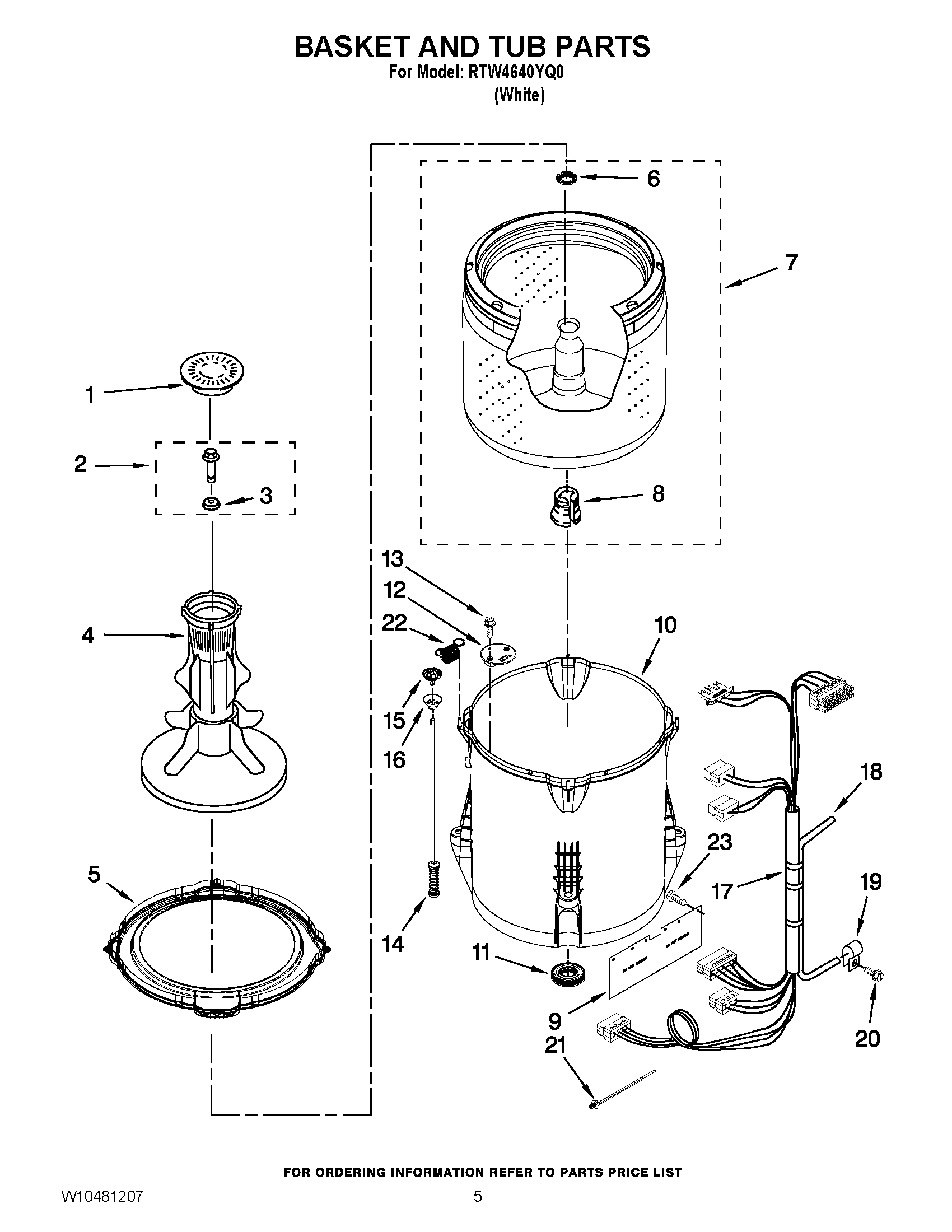 03 - BASKET AND TUB PARTS