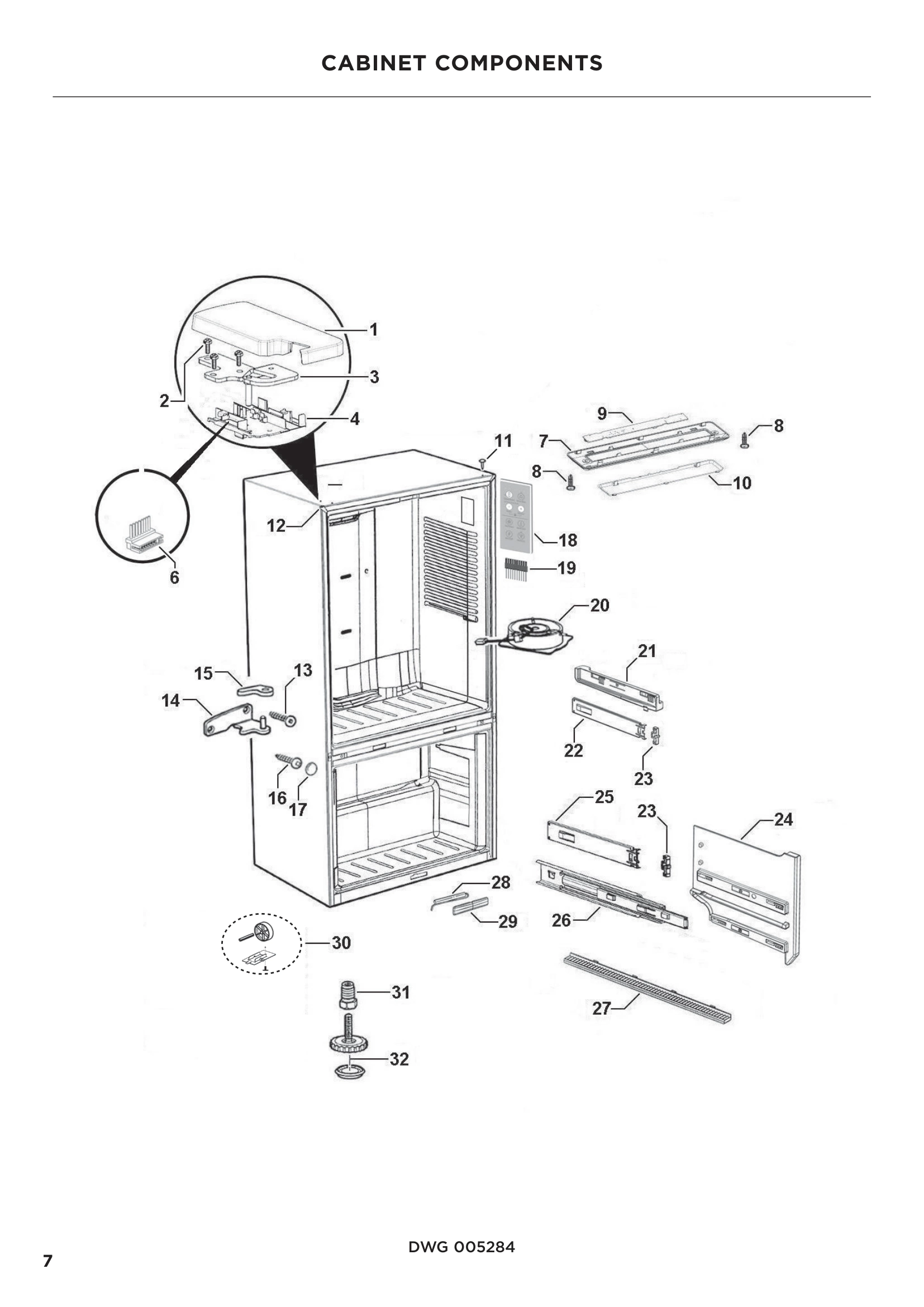 CABINET COMPONENTS