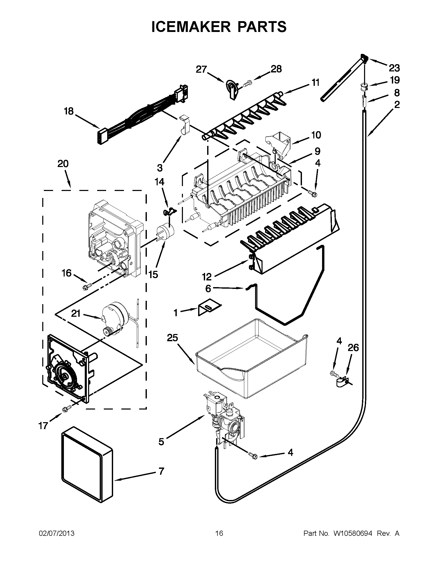 08 - ICEMAKER PARTS