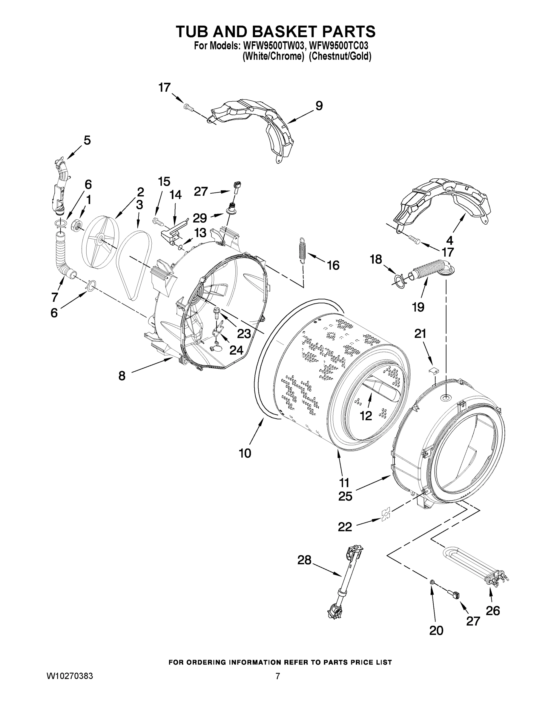05 - TUB AND BASKET PARTS