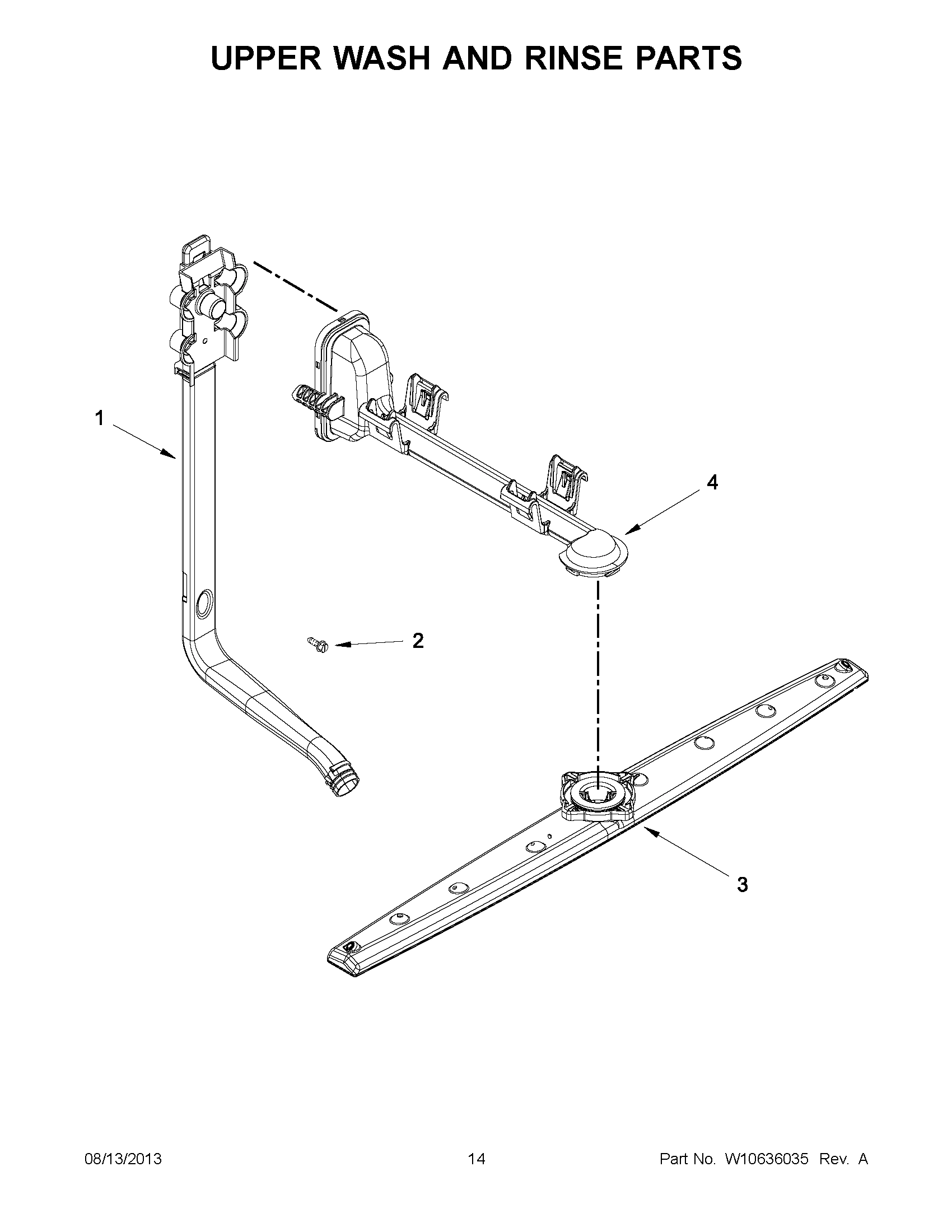 08 - UPPER WASH AND RINSE PARTS