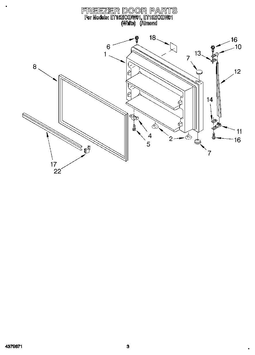02 - FREEZER DOOR