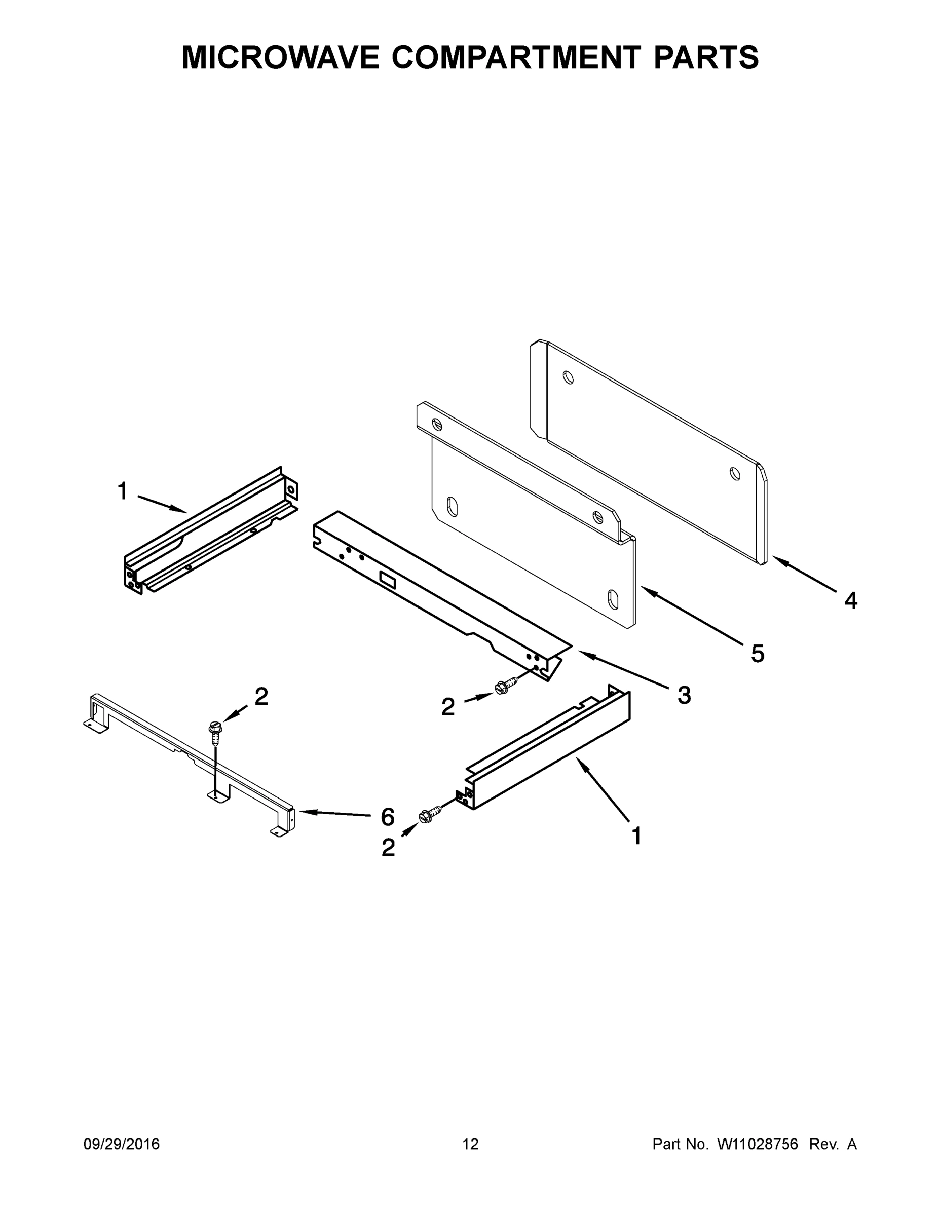 07 - MICROWAVE COMPARTMENT PARTS