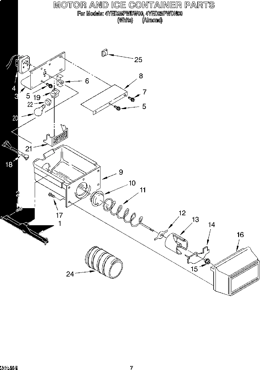 05 - MOTOR AND ICE CONTAINER