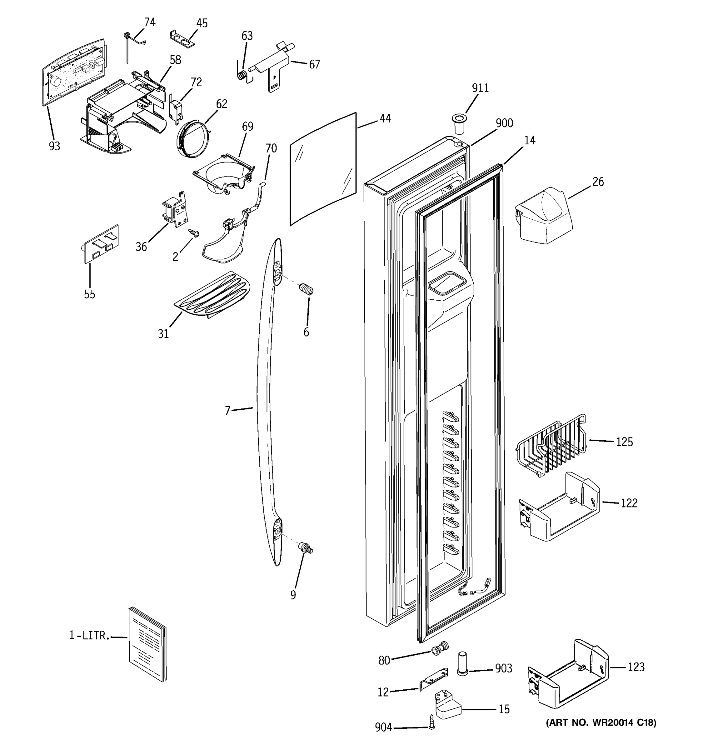 FREEZER DOOR