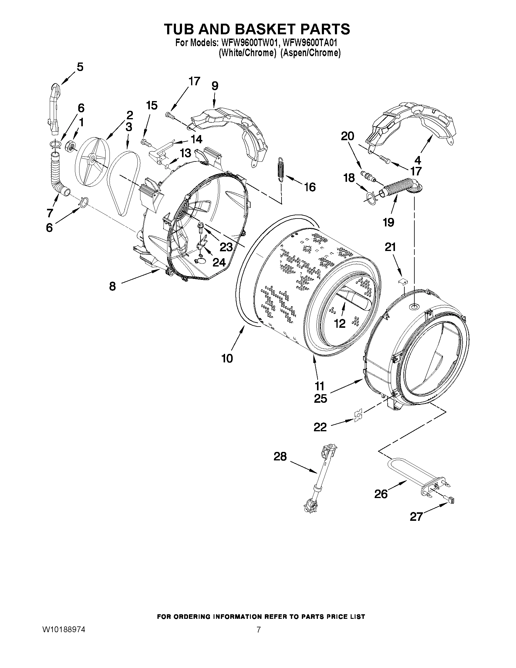 05 - TUB AND BASKET PARTS