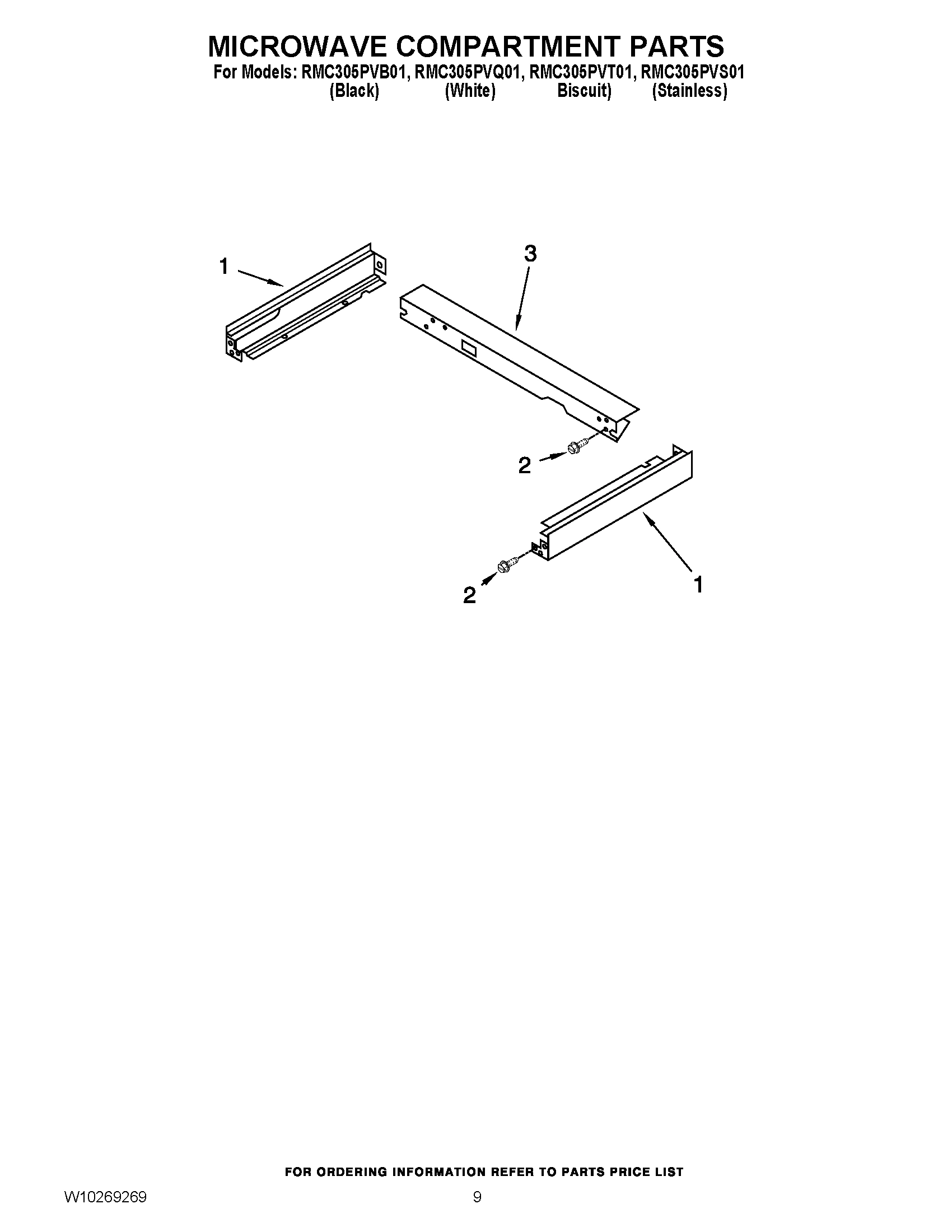 07 - MICROWAVE COMPARTMENT PARTS