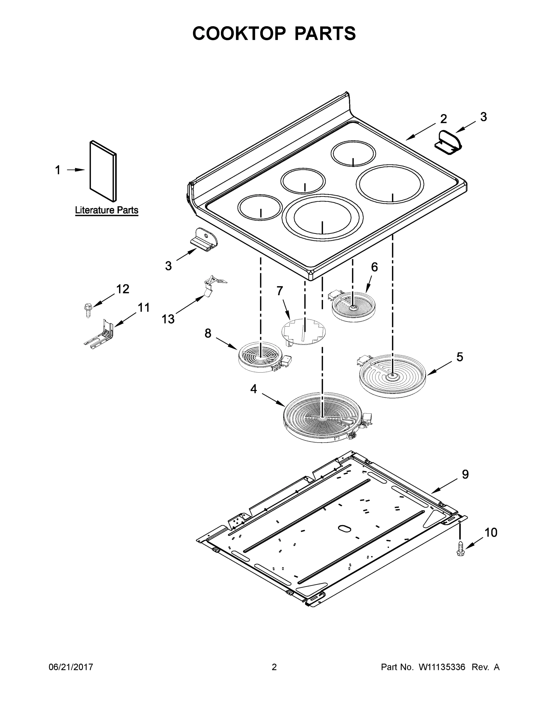 02 - COOKTOP PARTS