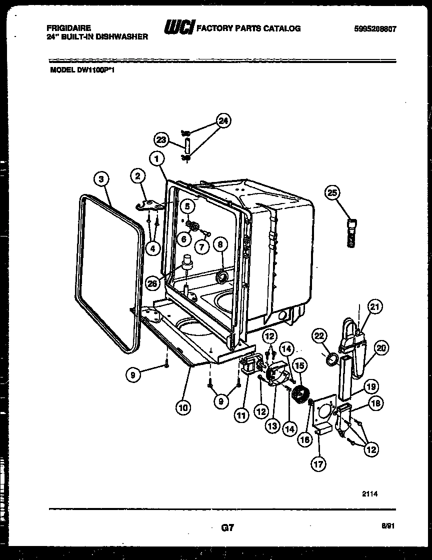 05 - TUB AND FRAME PARTS