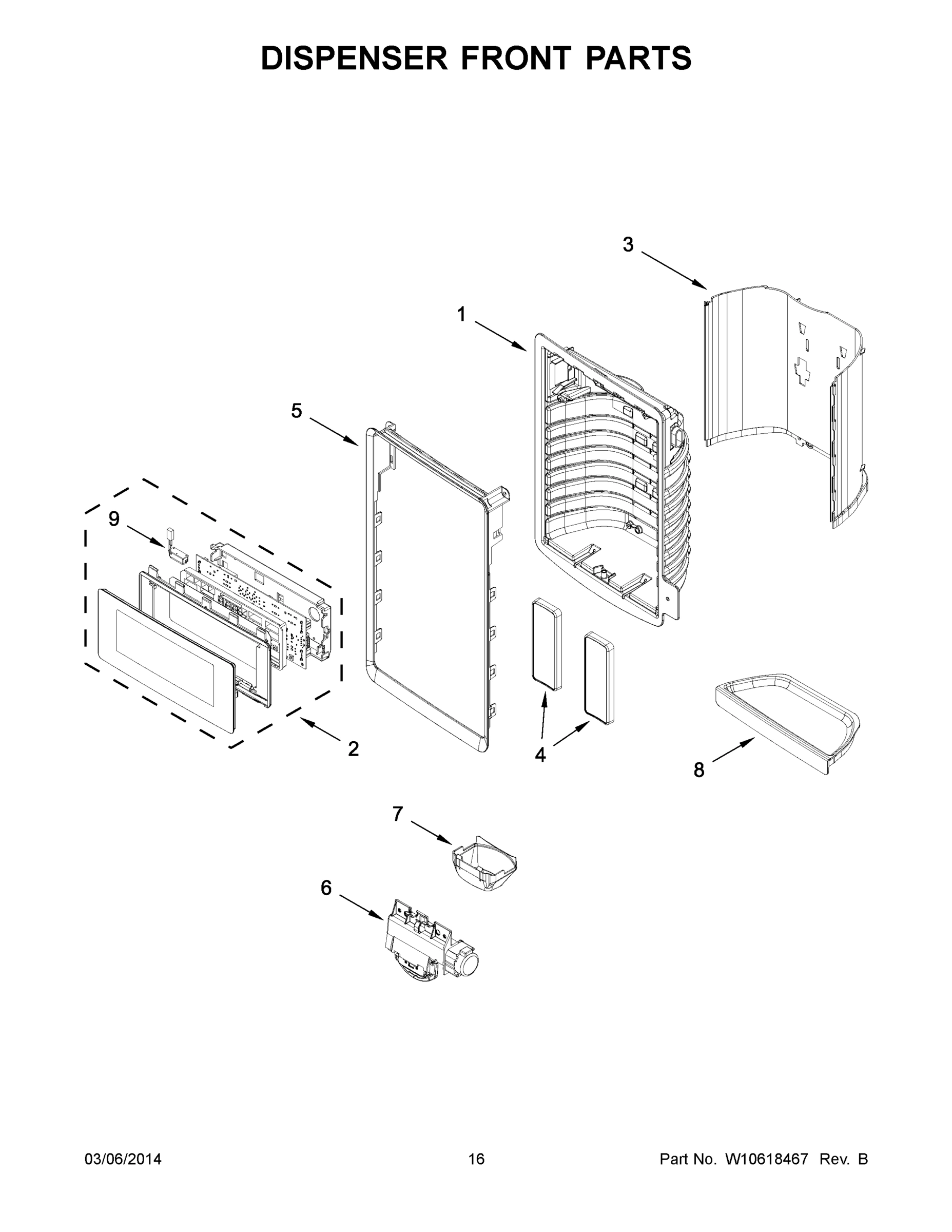 09 - DISPENSER FRONT PARTS