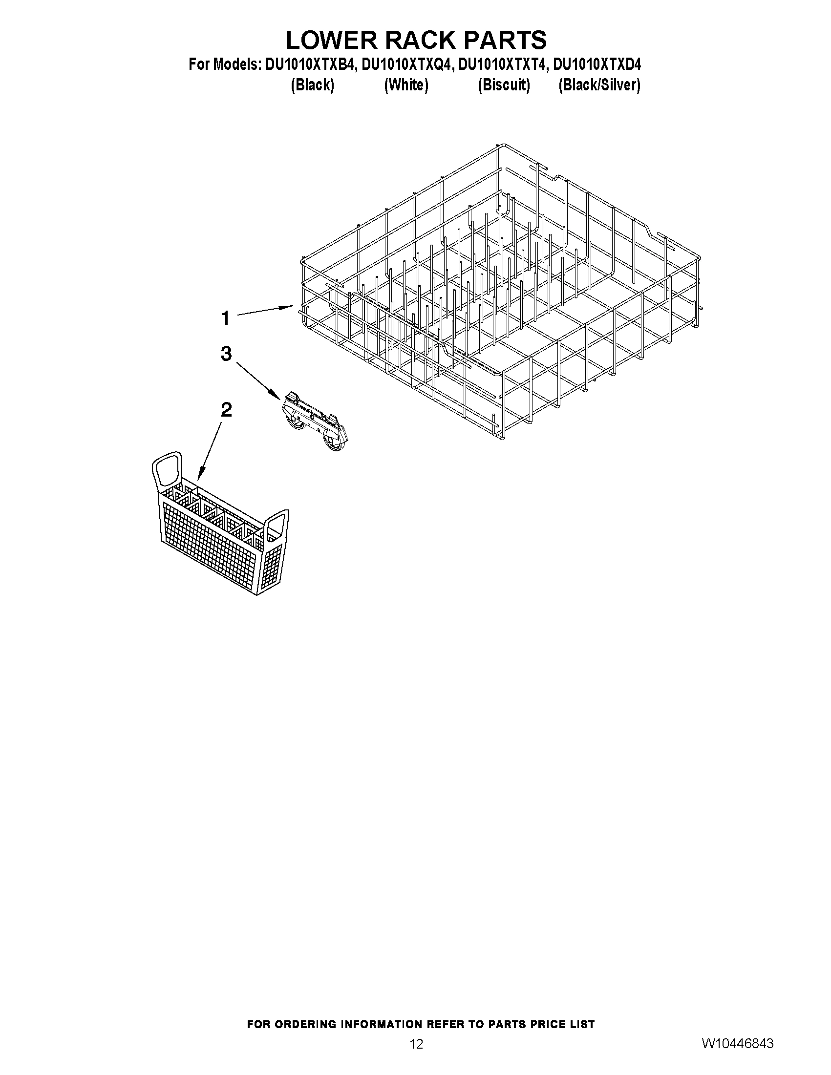 10 - LOWER RACK PARTS