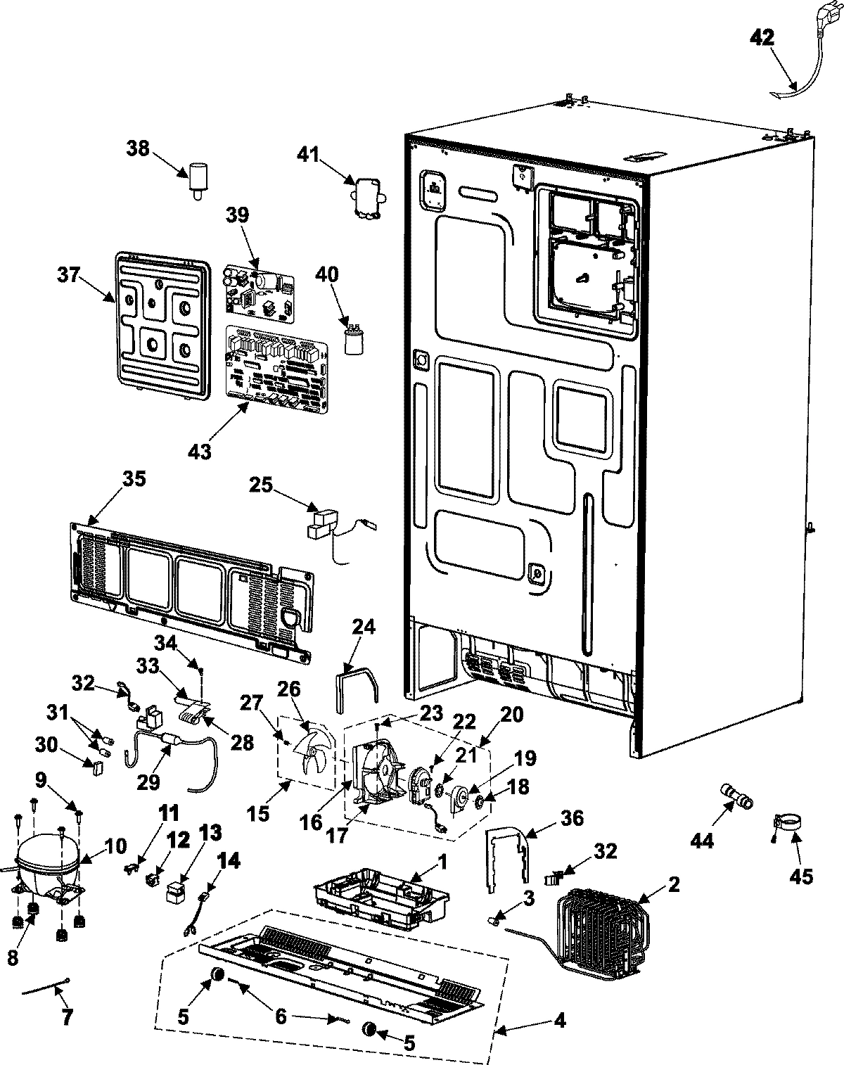 10 - MACHINE COMPARTMENT-COMPRESSOR