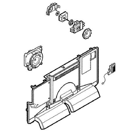 AEB72913939 LG Refrigerator Fan Grille Assemb