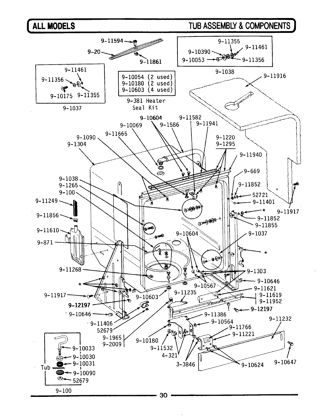 08 - TUB ASSEMBLY & COMPONENTS