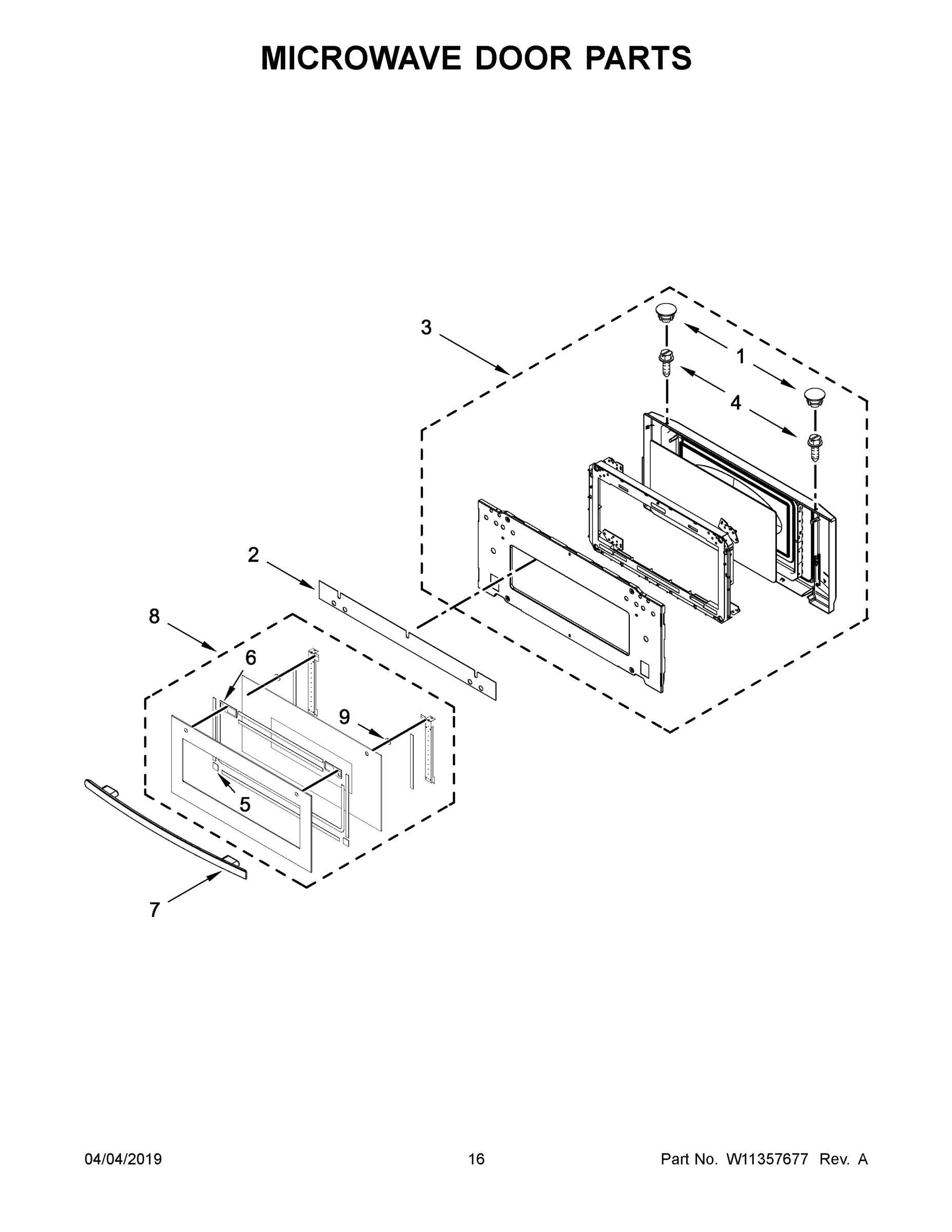 09 - MICROWAVE DOOR PARTS